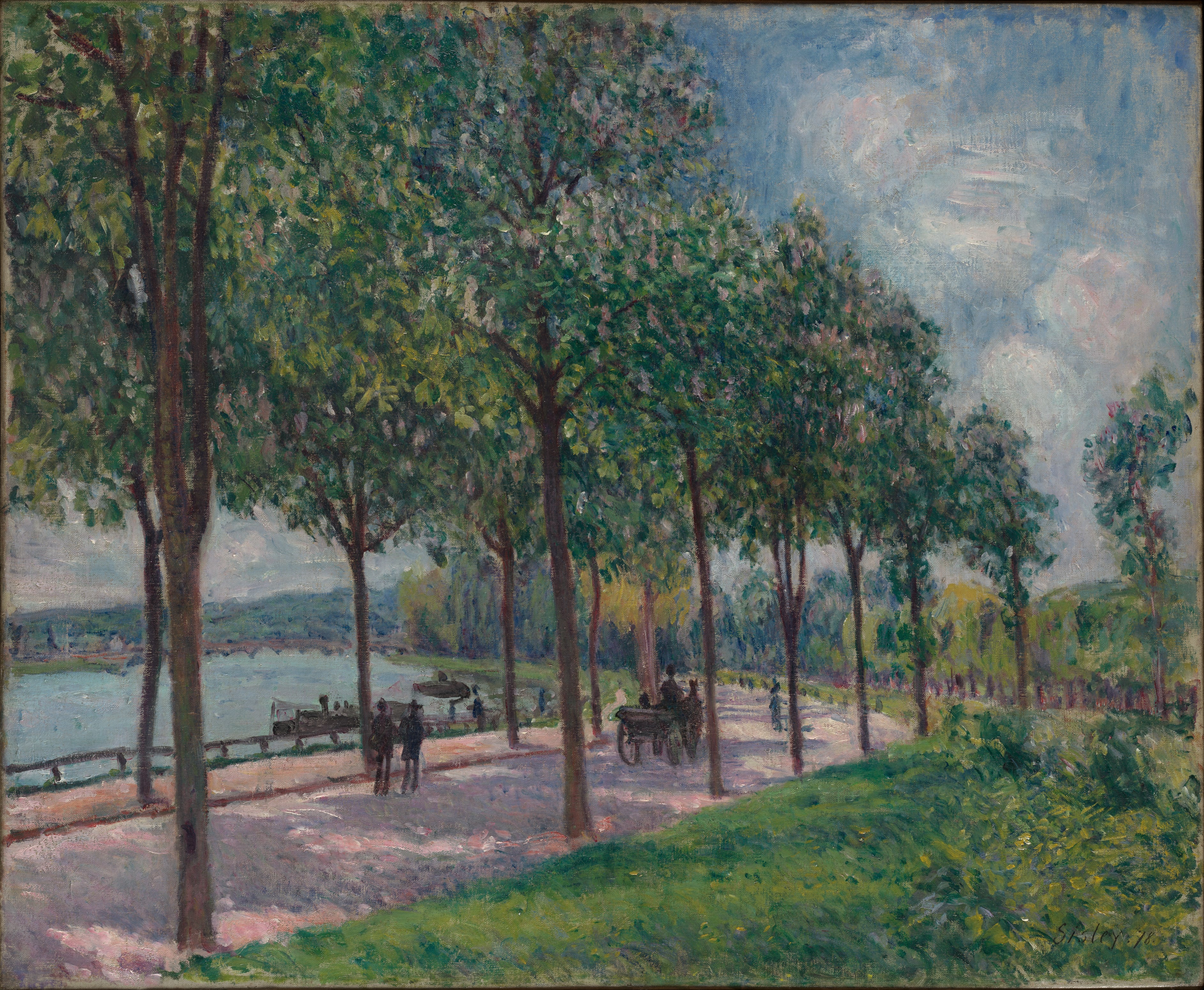 Allée of Chestnut Trees by Alfred Sisley