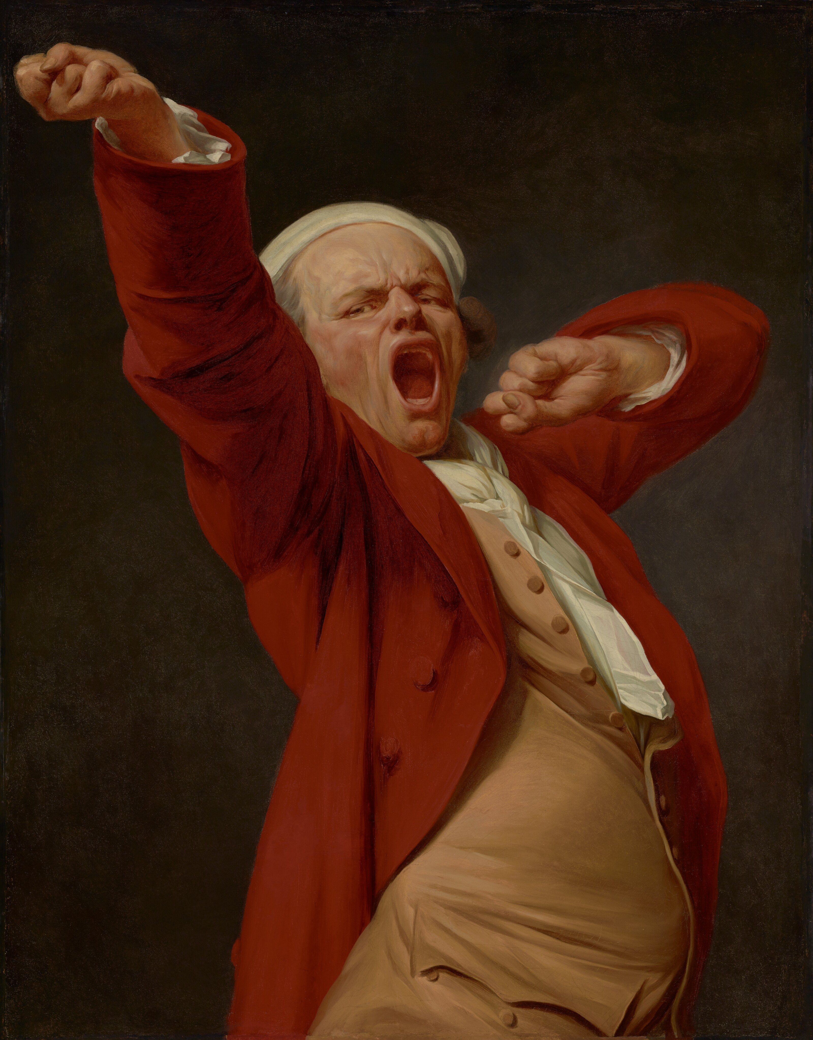 Self-Portrait, Yawning by Joseph Ducreux