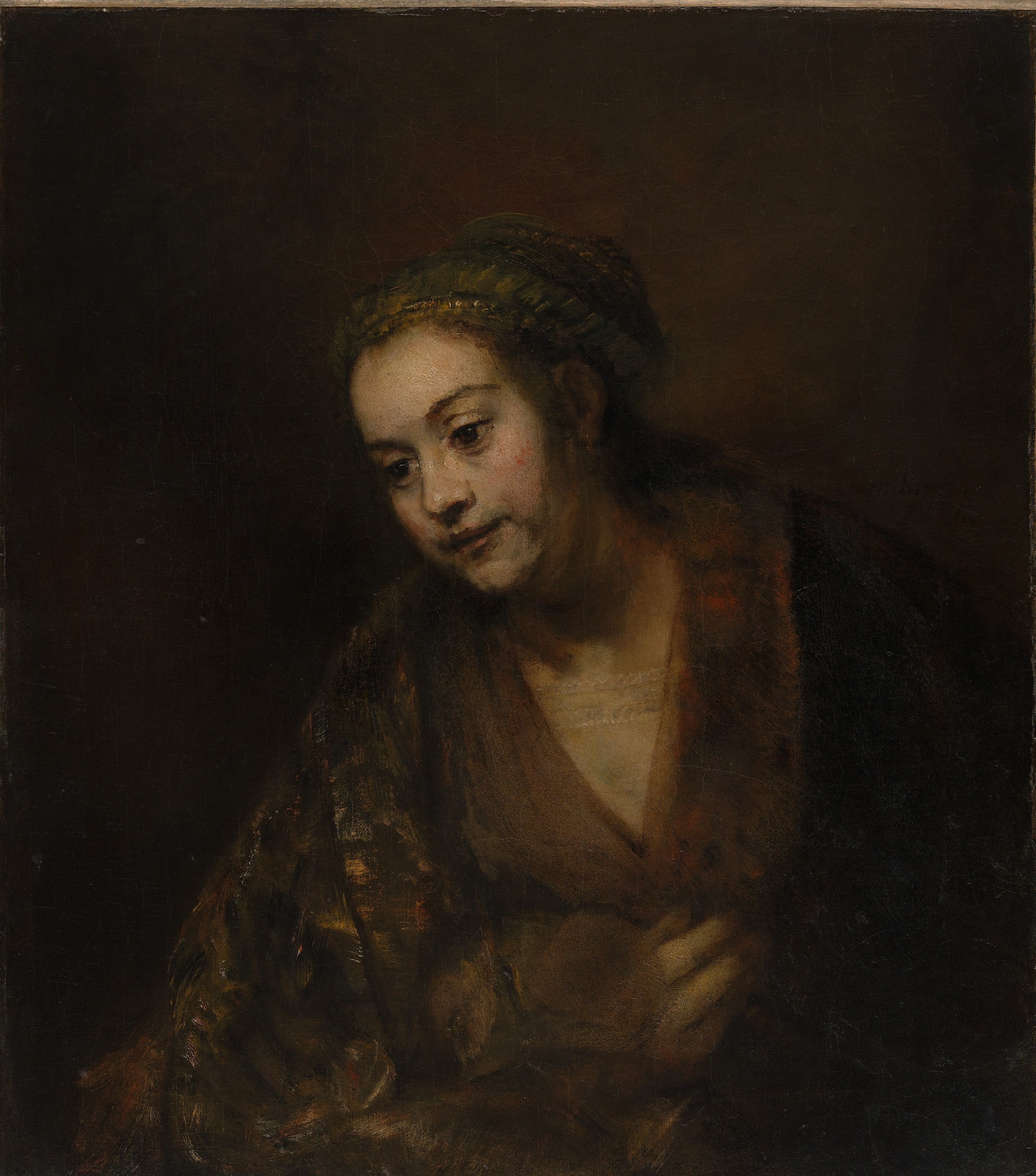 Hendrickje Stoffels (1626–1663) by Rembrandt (Rembrandt van Rijn)