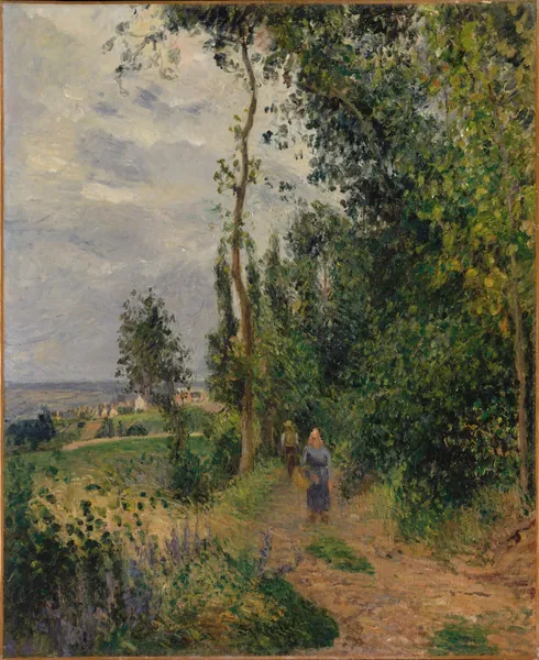 Côte des Grouettes, near Pontoise by Camille Pissarro
