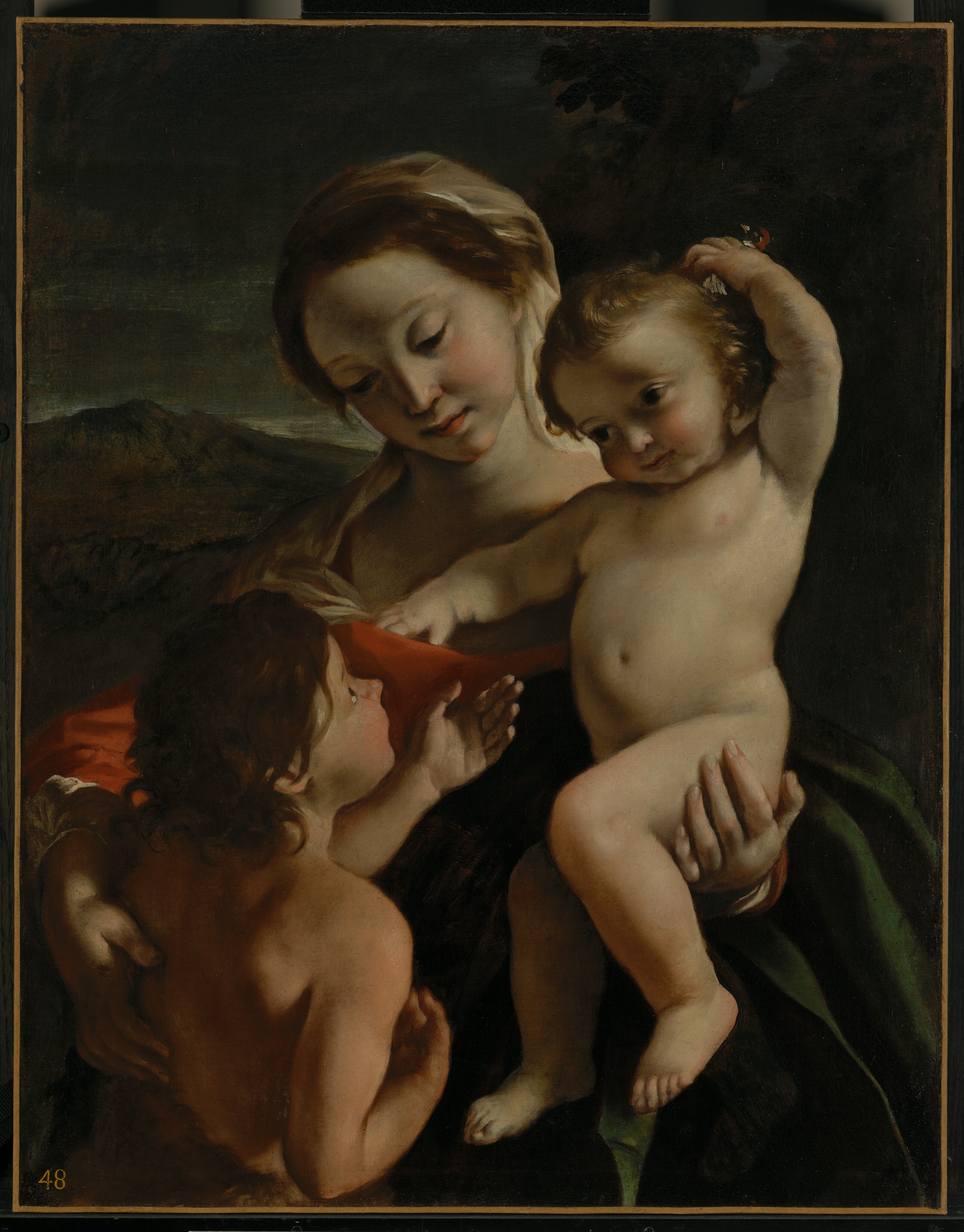 Madonna and Child with the Infant Saint John the Baptist by Giovanni Lanfranco