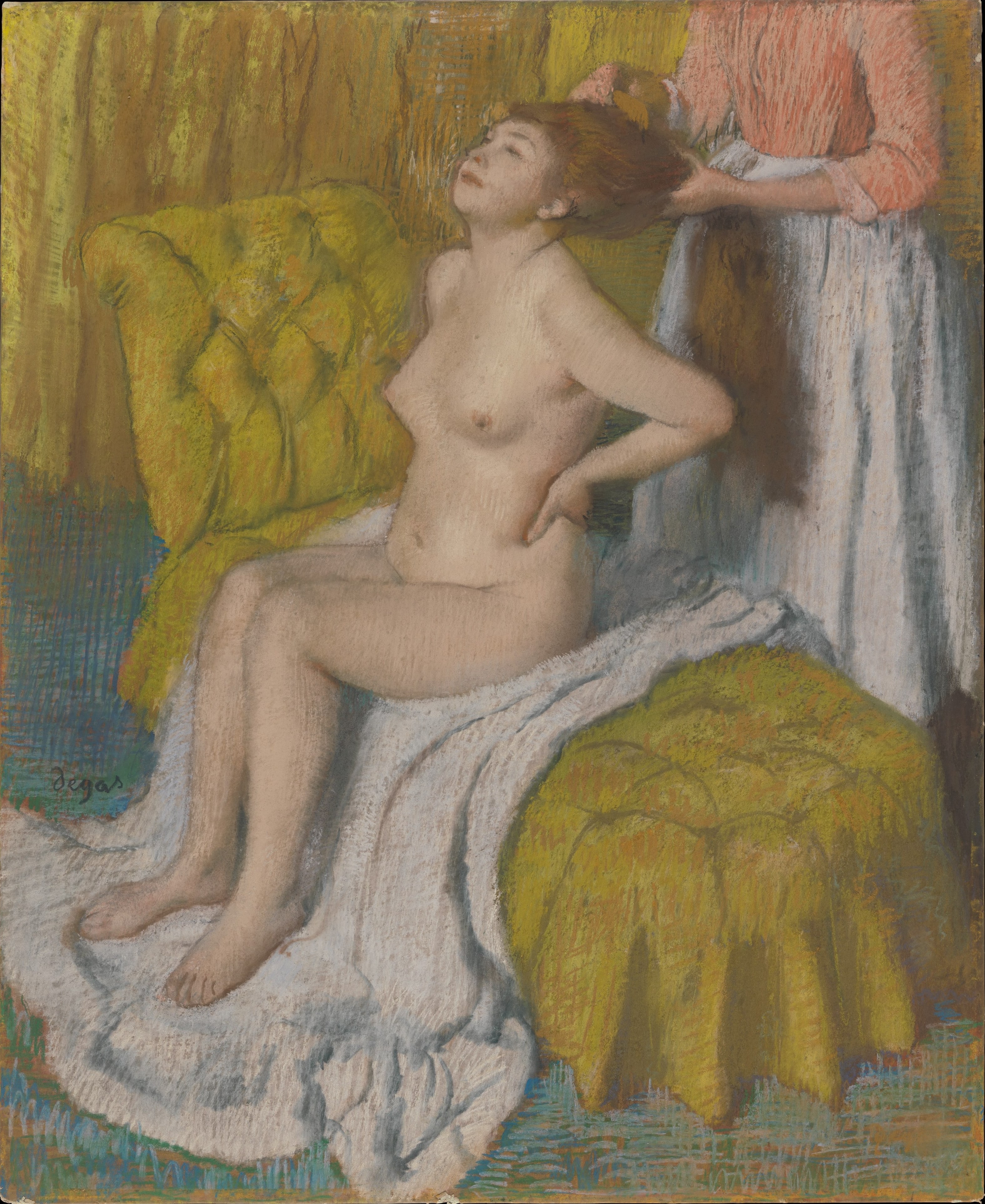 Woman Having Her Hair Combed by Edgar Degas
