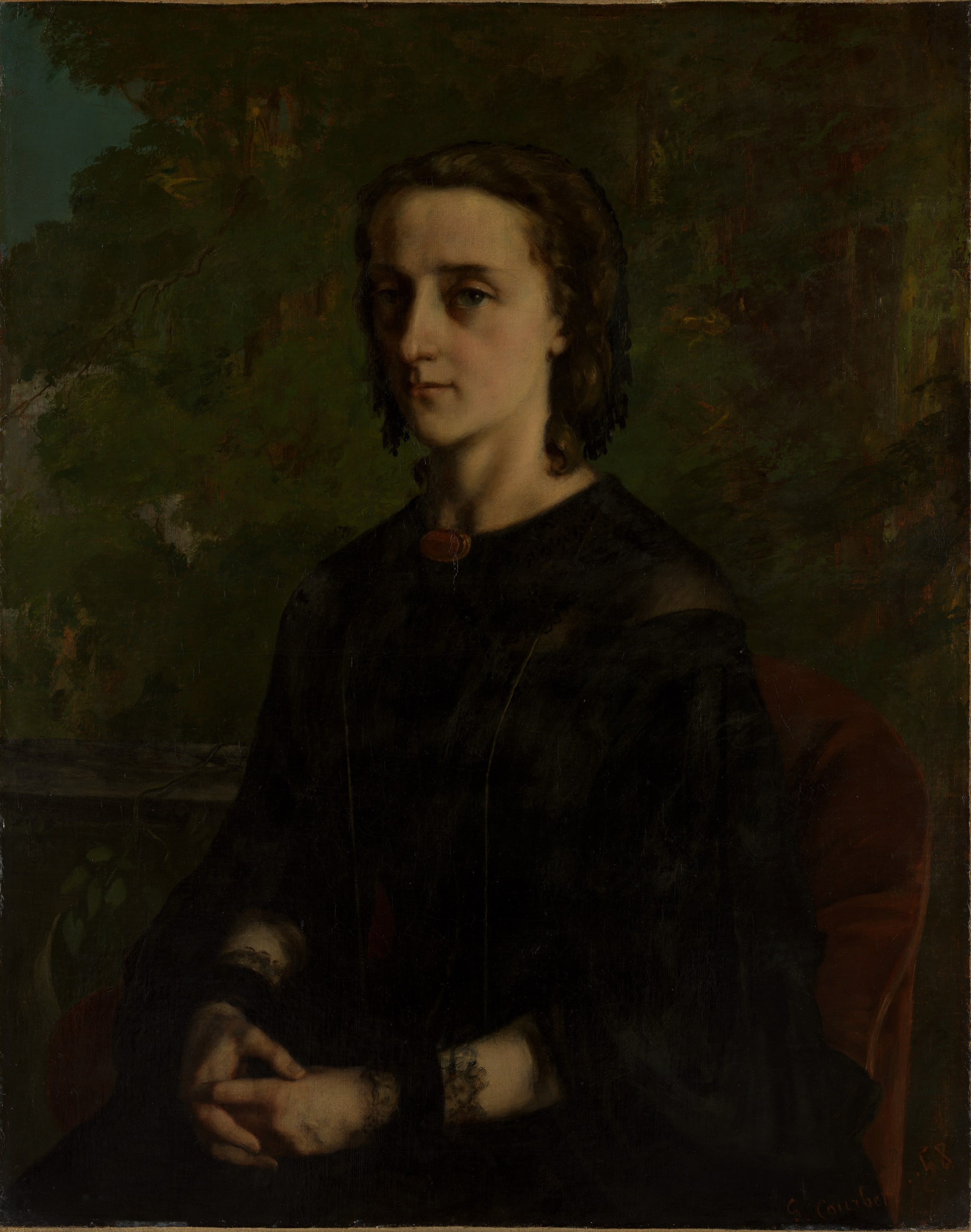 Madame Frederic Breyer (Fanny Hélène Van Bruyssel, 1830–1894) by Gustave Courbet