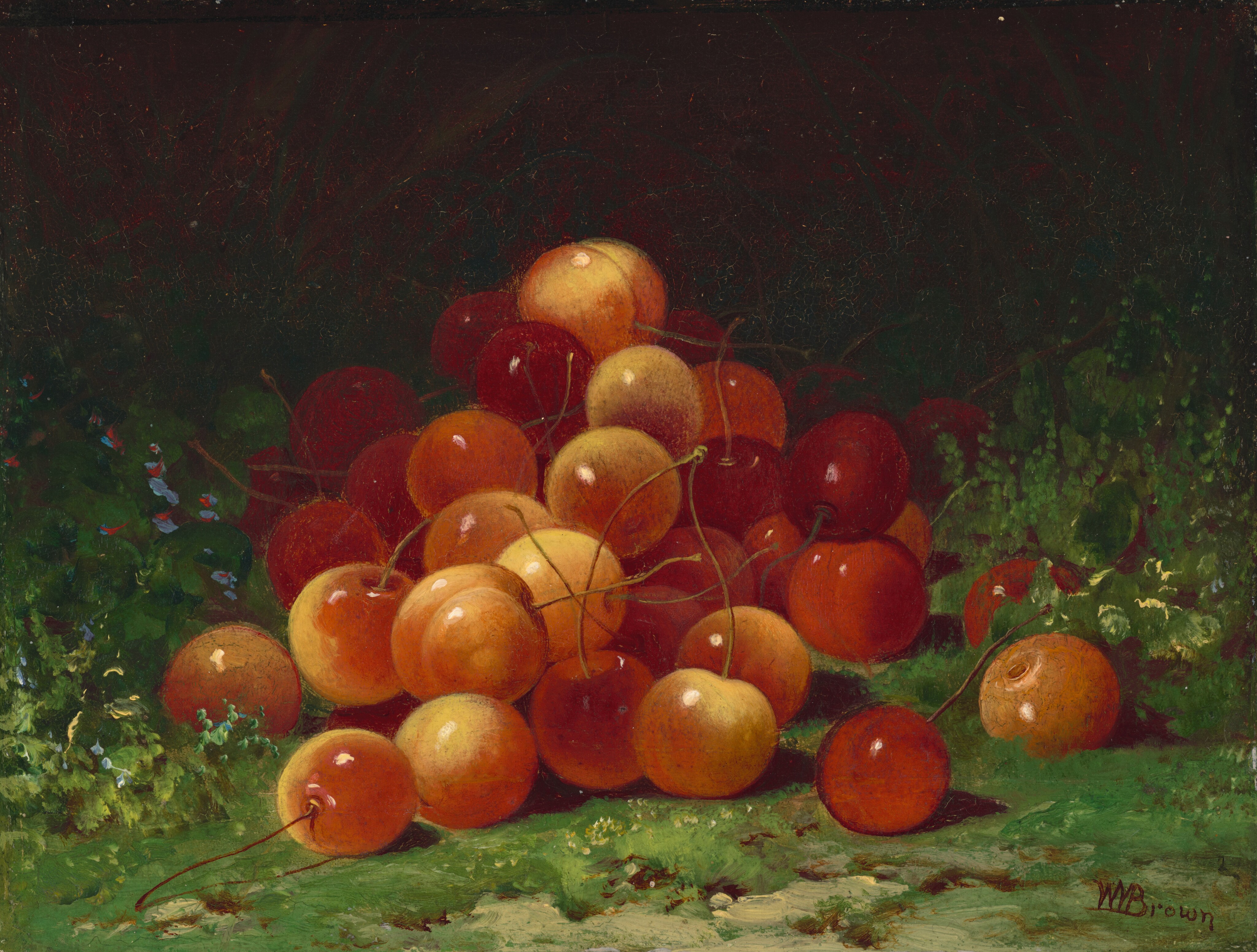Mound of Cherries by William Mason Brown