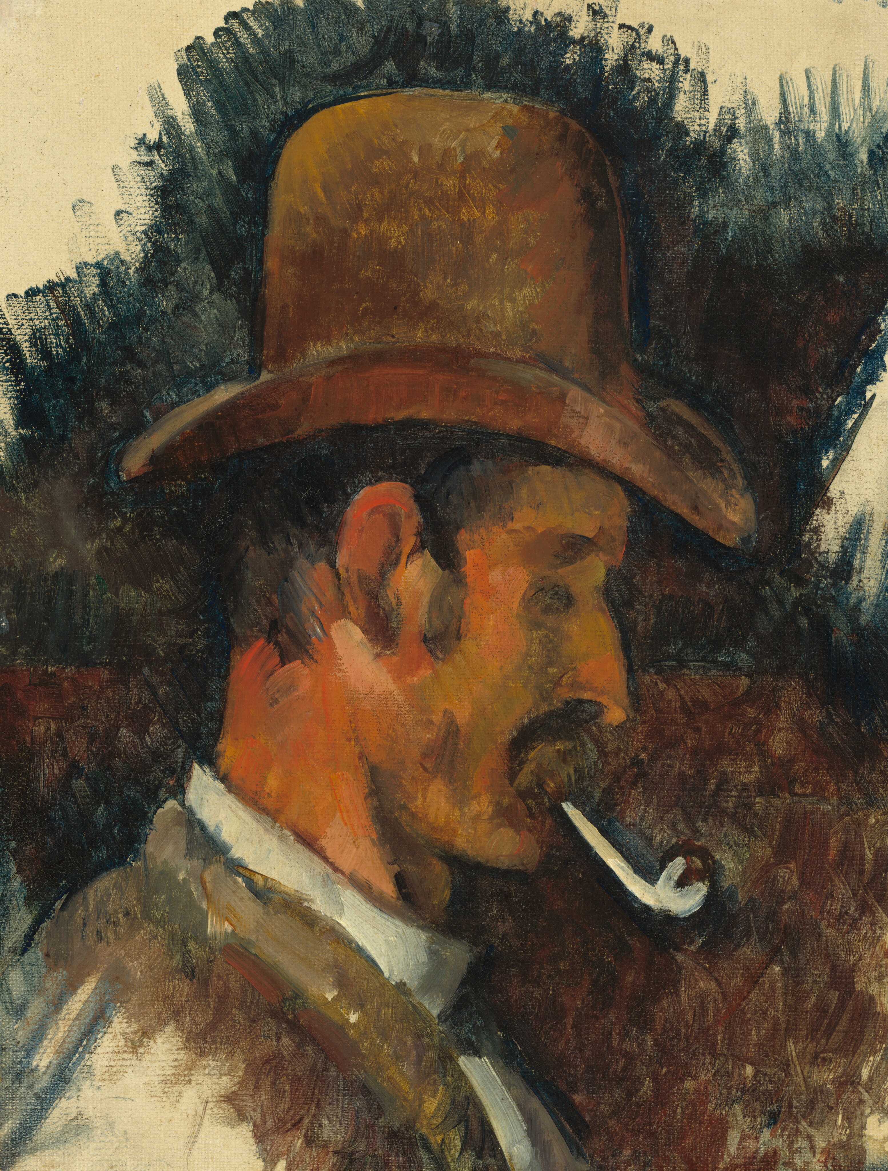 Man with Pipe by Paul Cezanne