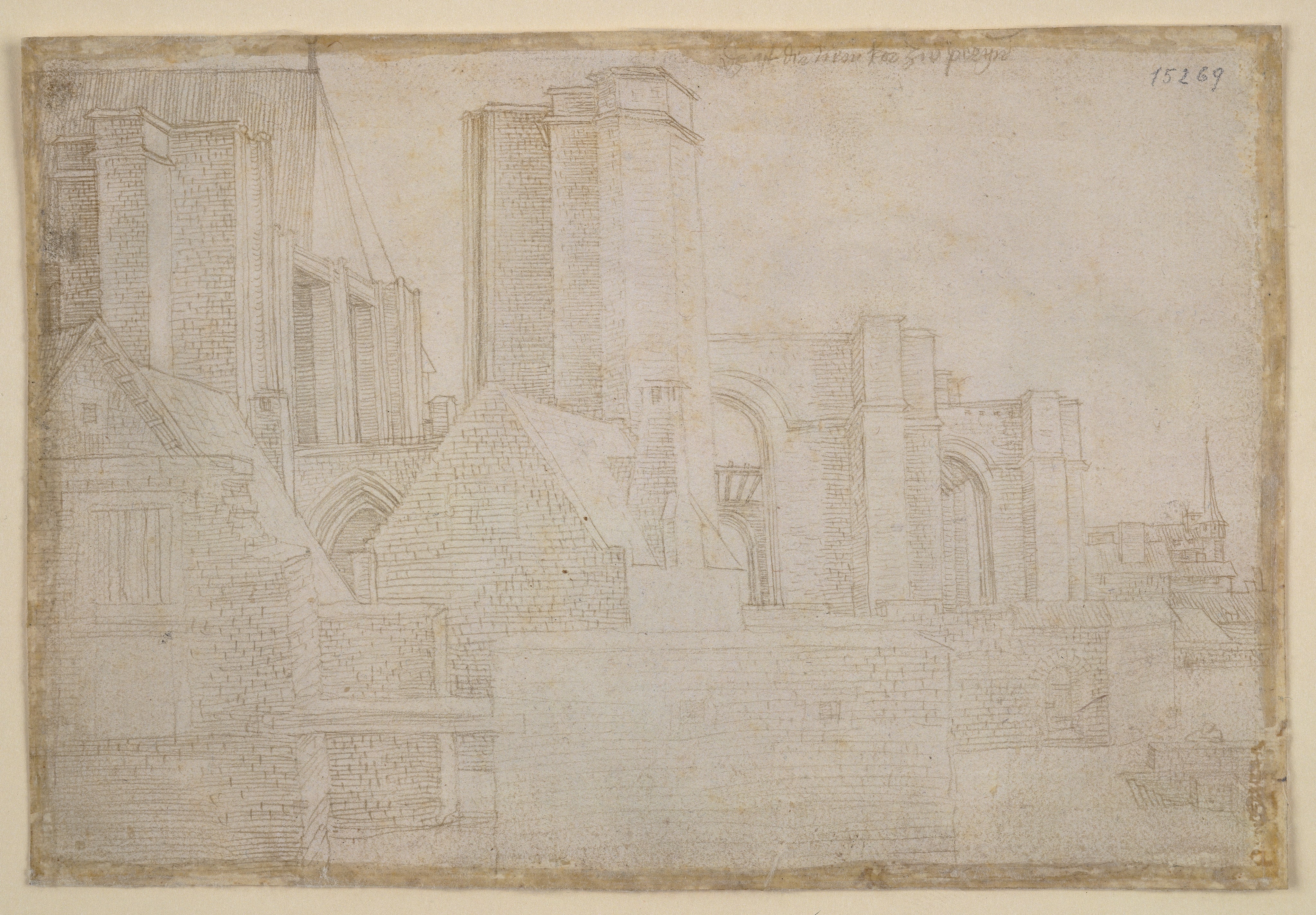 Der neue Chor von St. Gertrudis in Bergen op Zoom by Albrecht Dürer