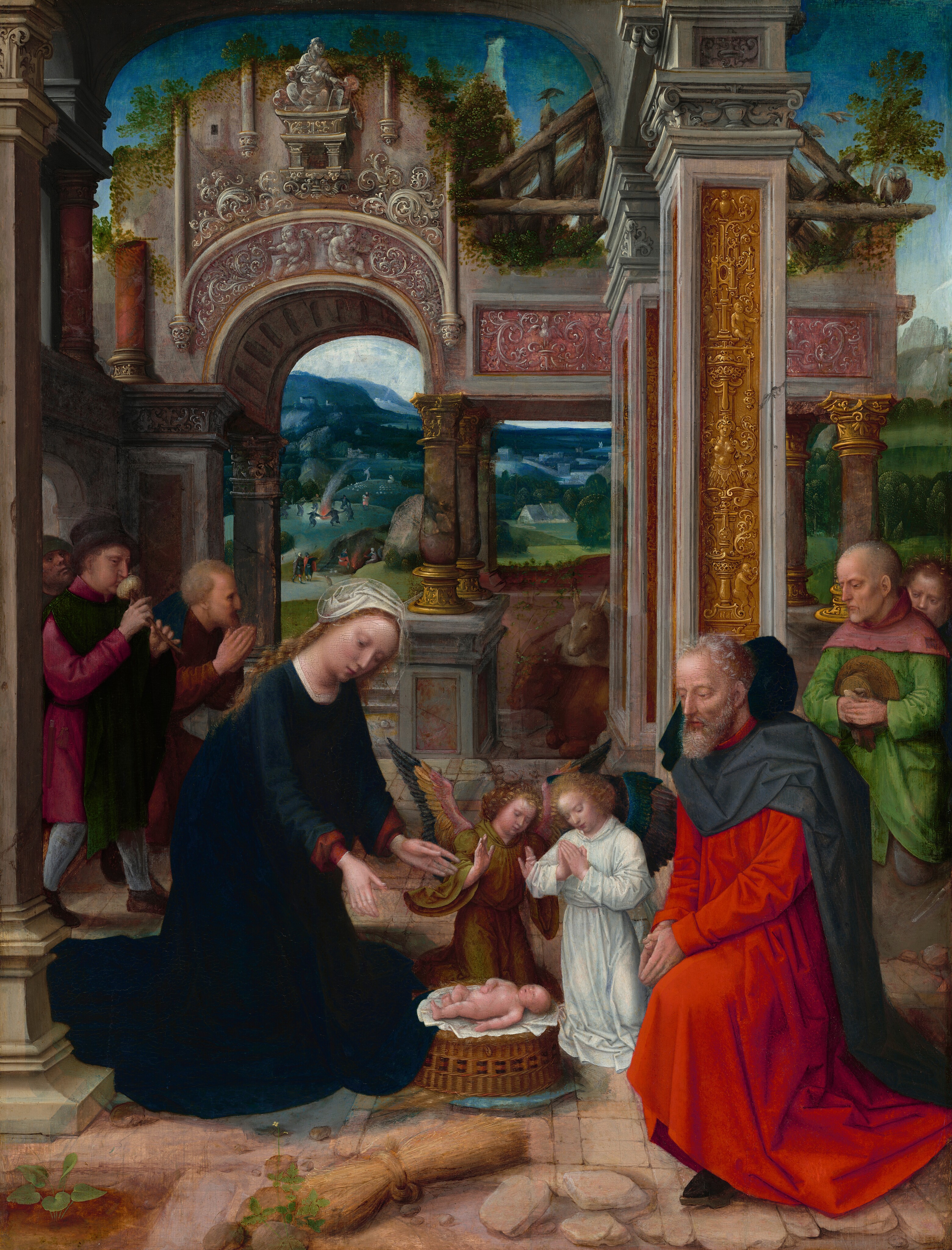 The Adoration of the Shepherds by Adriaen Isenbrant