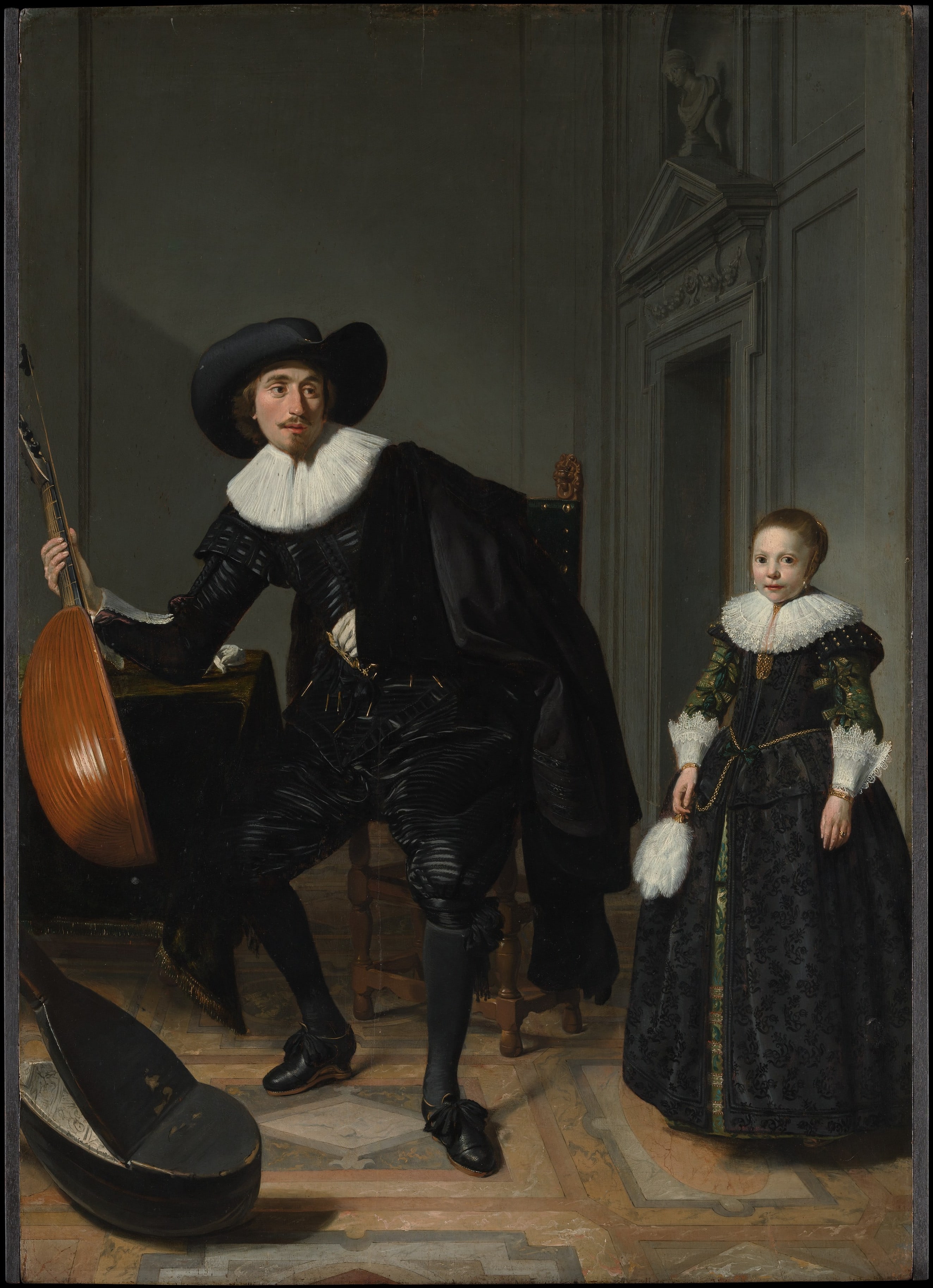 A Musician and His Daughter by Thomas de Keyser