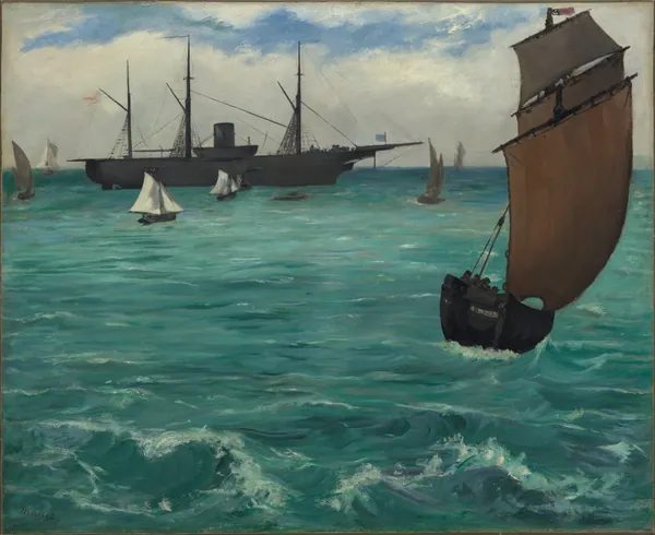 The "Kearsarge" at Boulogne by Edouard Manet