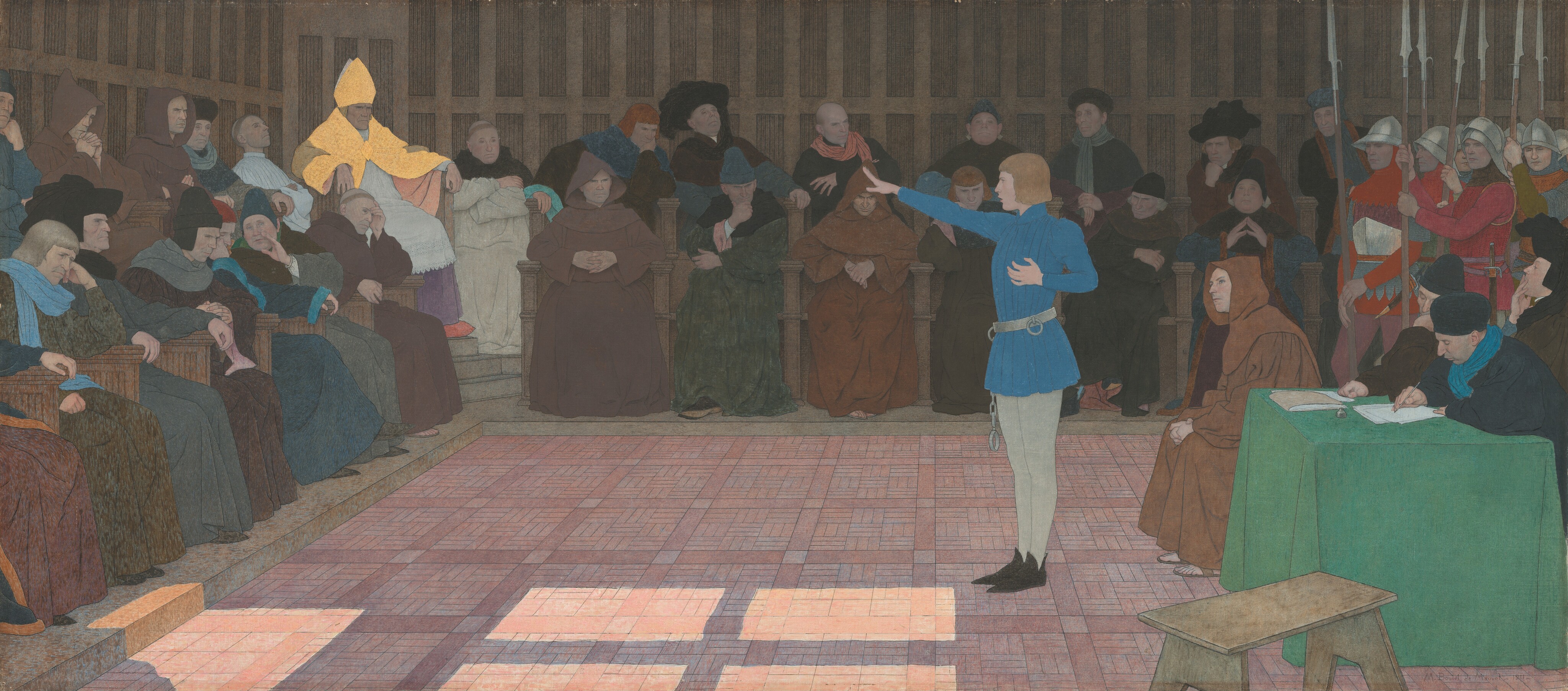 The Trial of Joan of Arc by Louis Maurice Boutet de Monvel