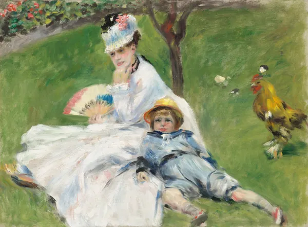 Madame Monet and Her Son by Auguste Renoir