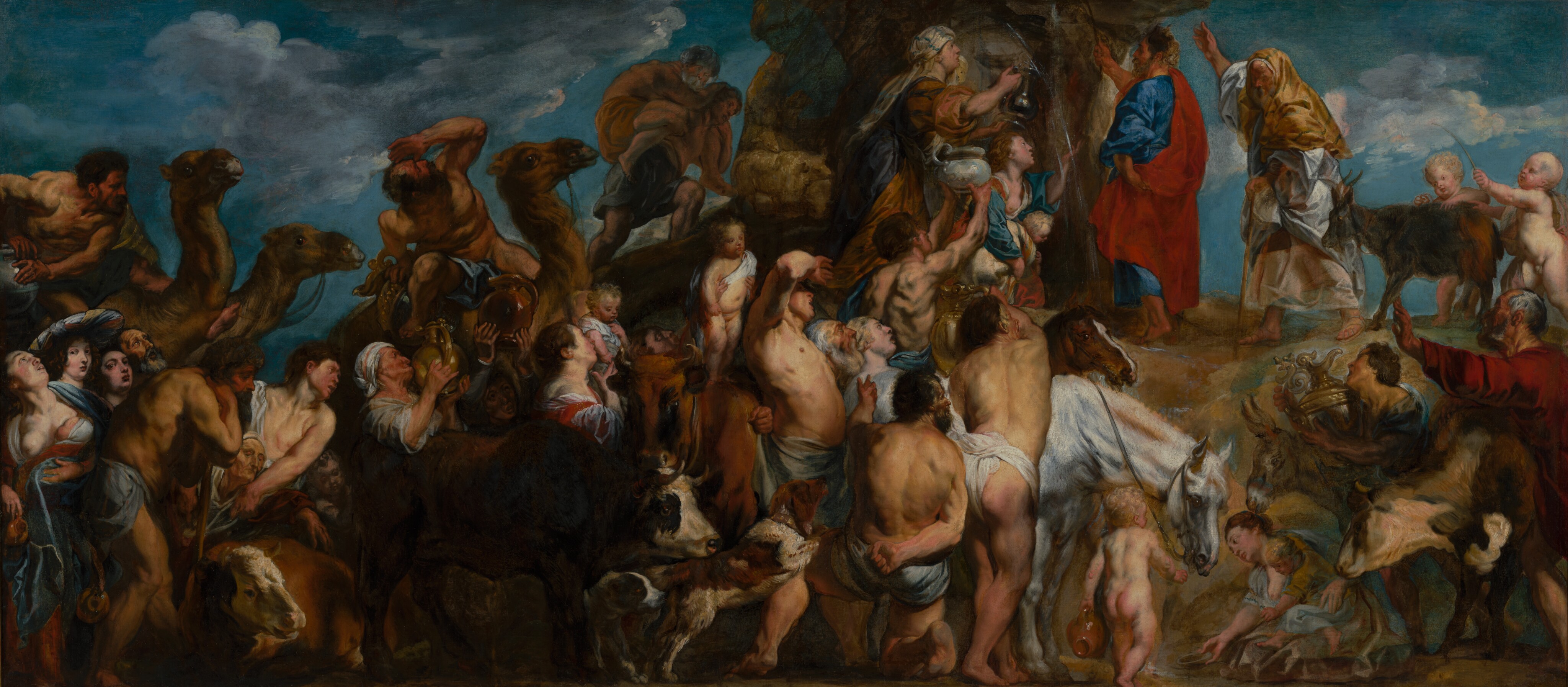 Moses Striking Water from the Rock by Jacob Jordaens