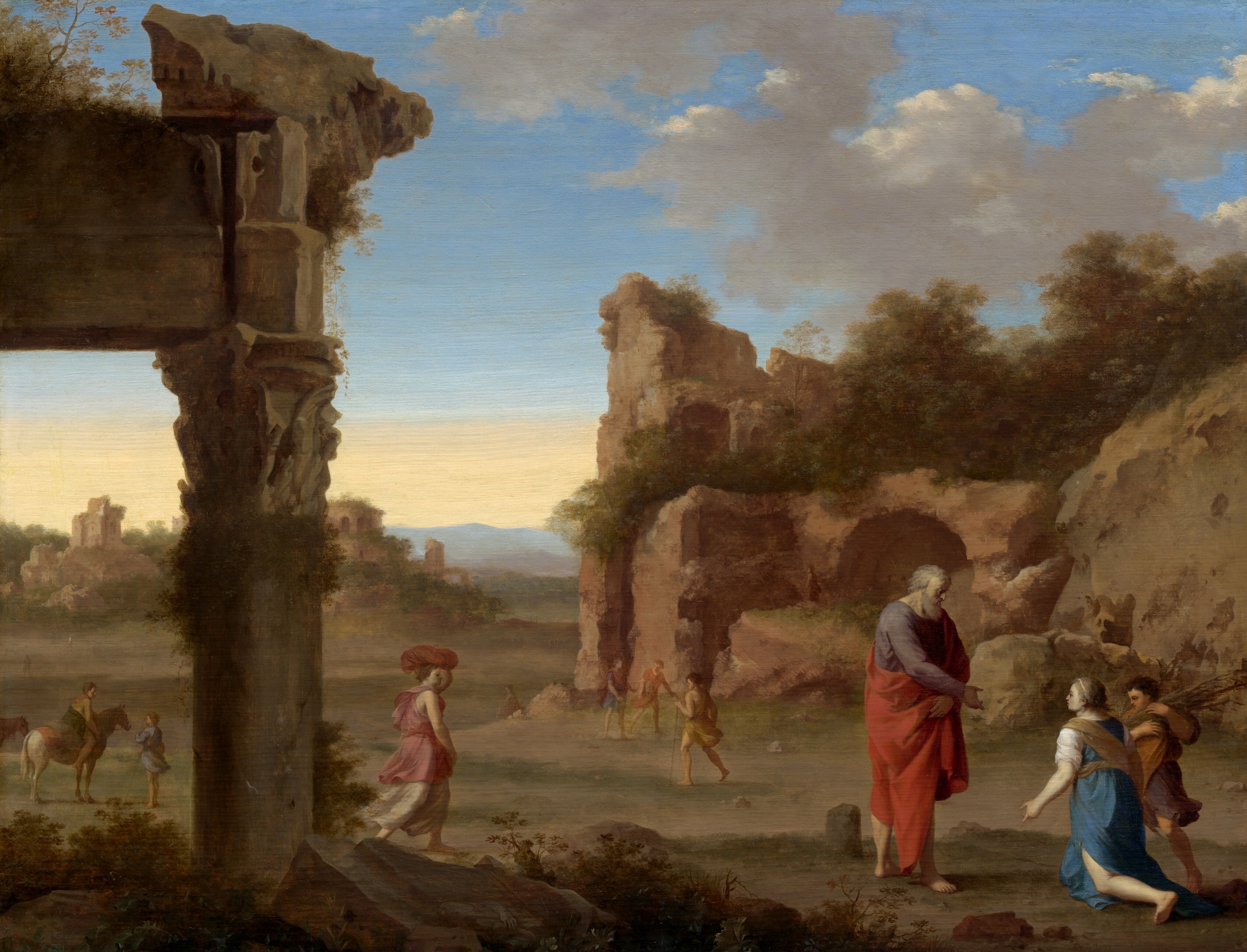 The Prophet Elijah and the Widow of Zarephath by Cornelis van Poelenburch
