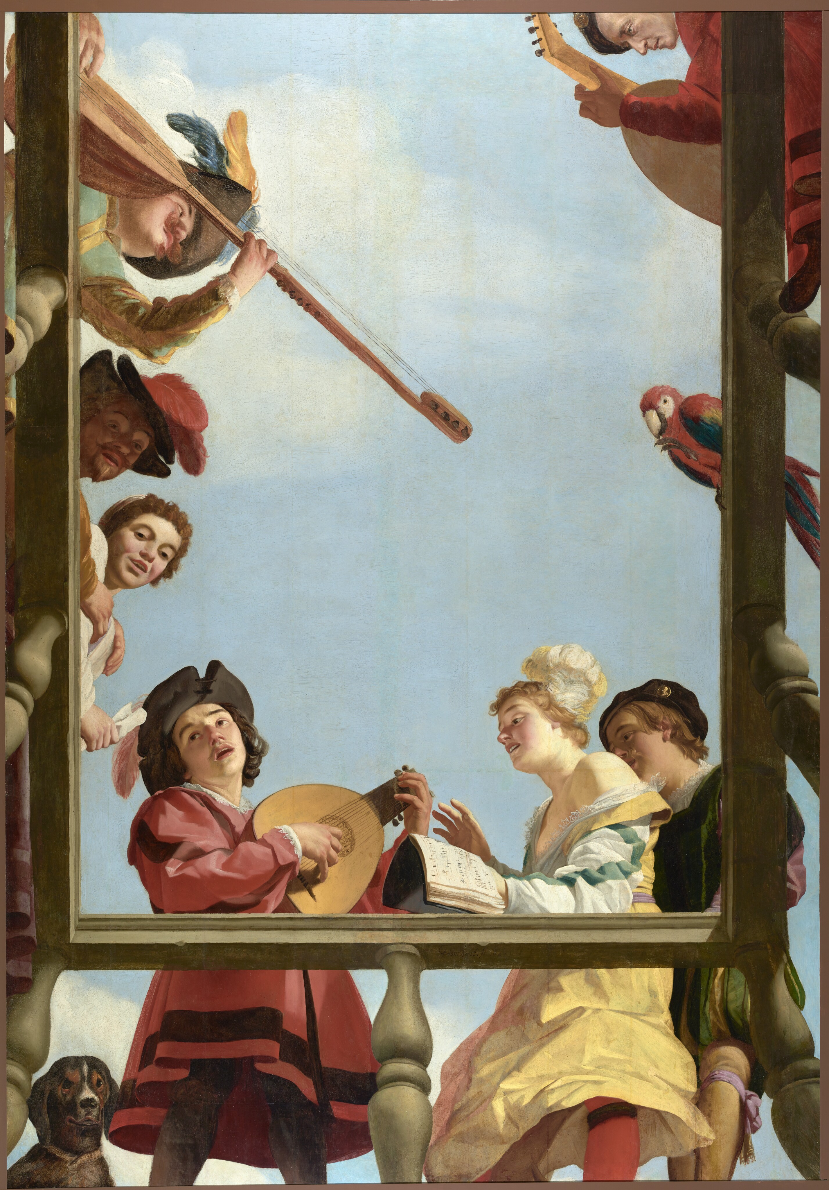 Musical Group on a Balcony by Gerrit van Honthorst