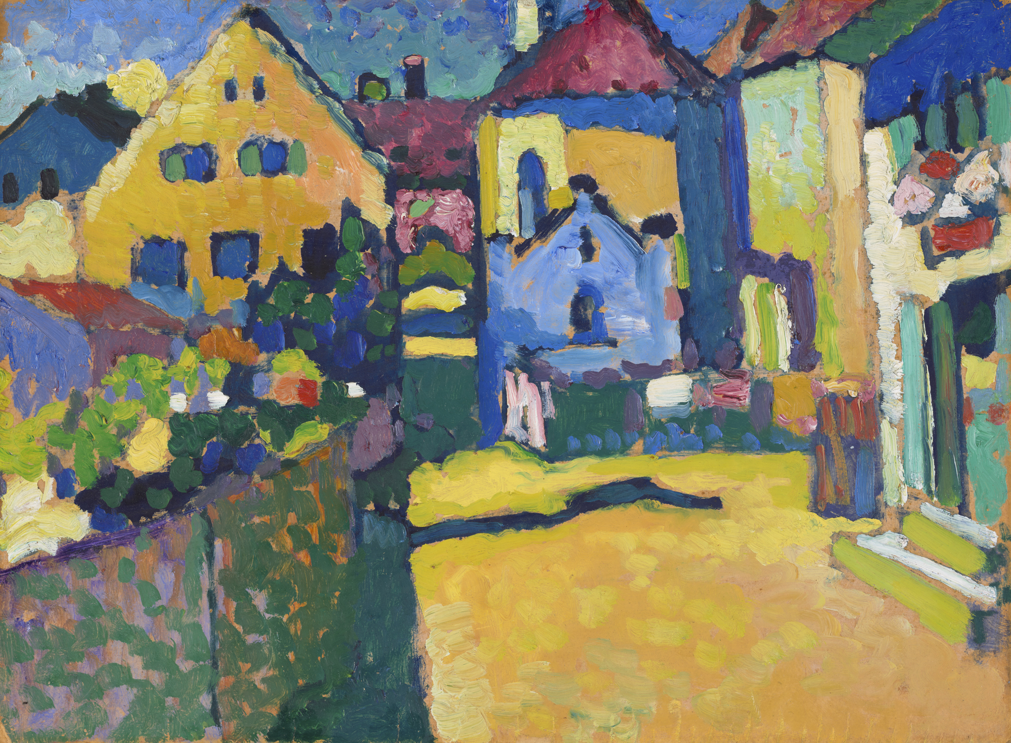 Murnau – Grüngasse by Wassily Kandinsky