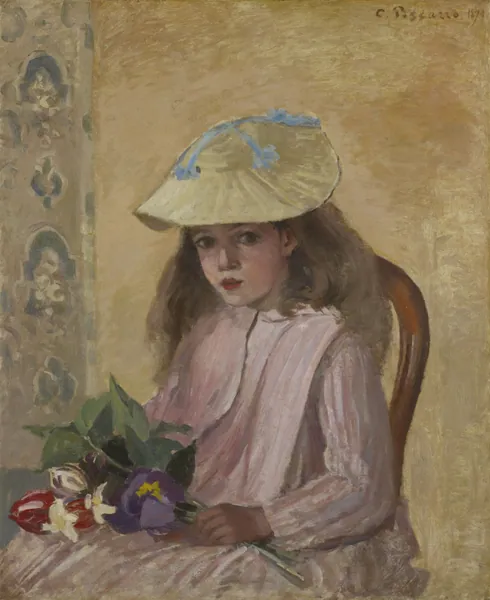 Portrait of Jeanne Pissarro by Camille Pissarro