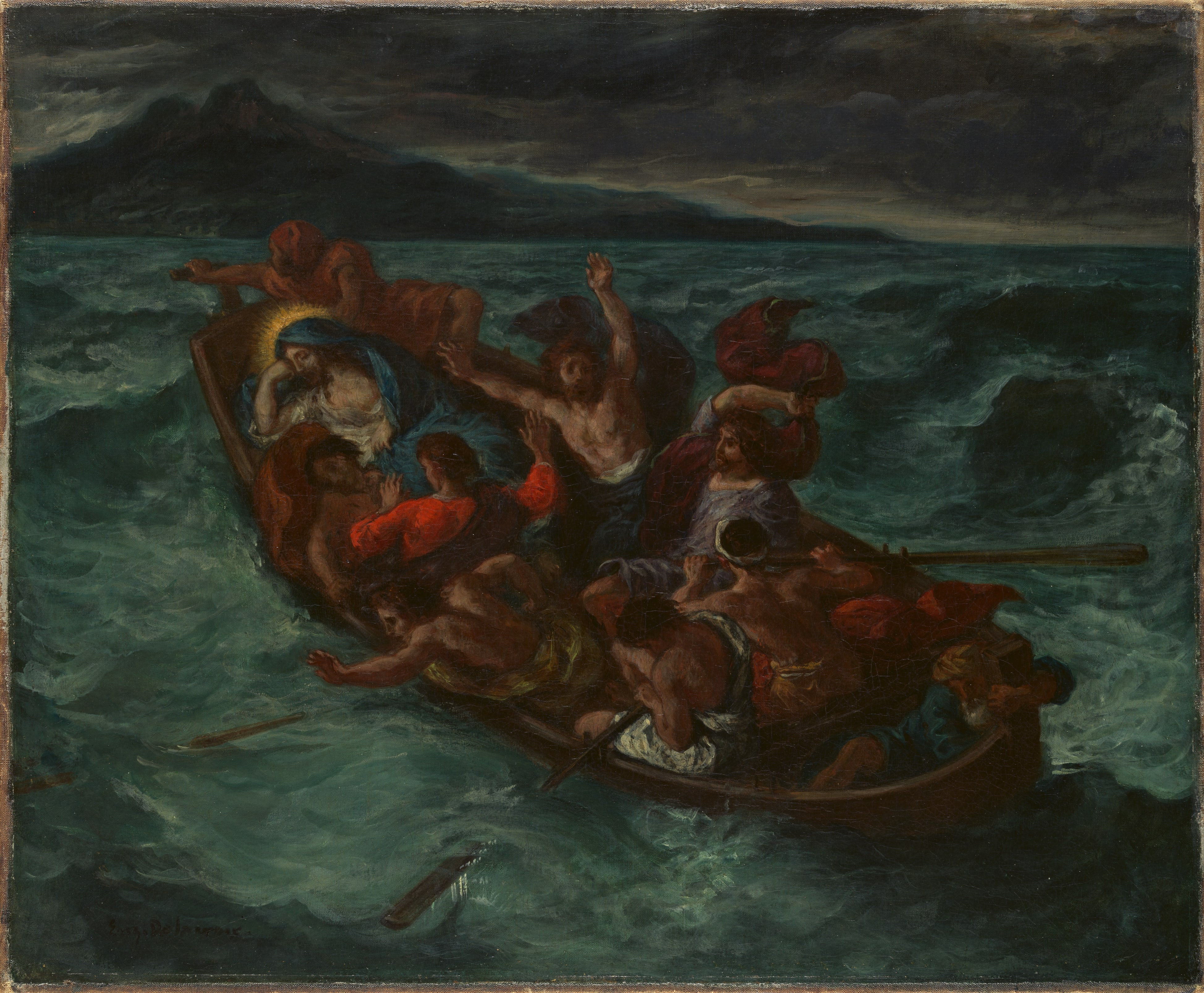 Christ Asleep during the Tempest by Eugène Delacroix