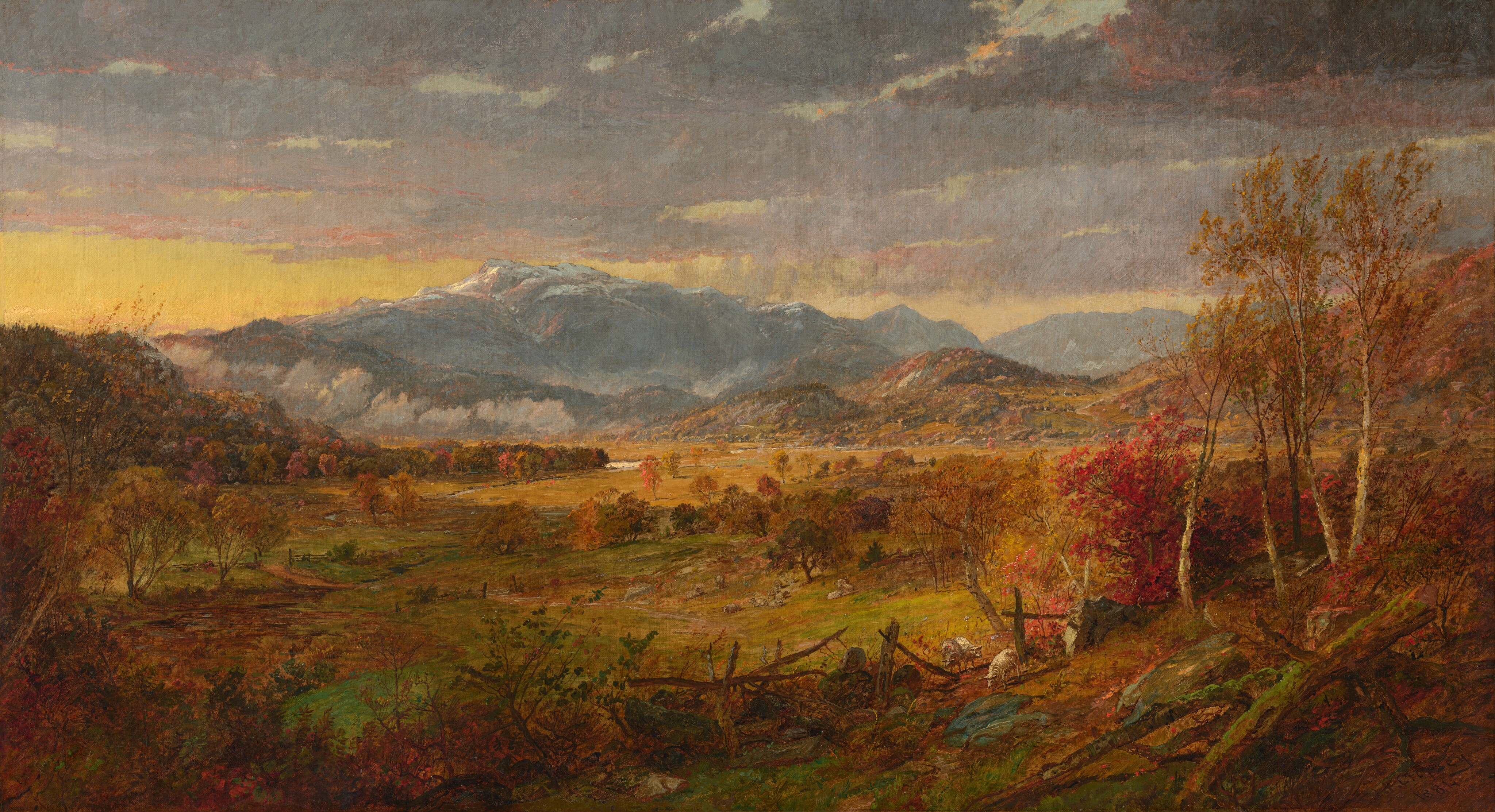 View of Mt. Washington by Jasper Francis Cropsey
