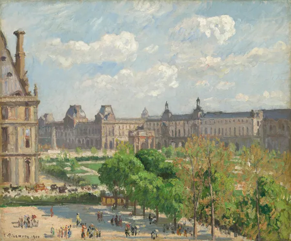 Place du Carrousel, Paris by Camille Pissarro