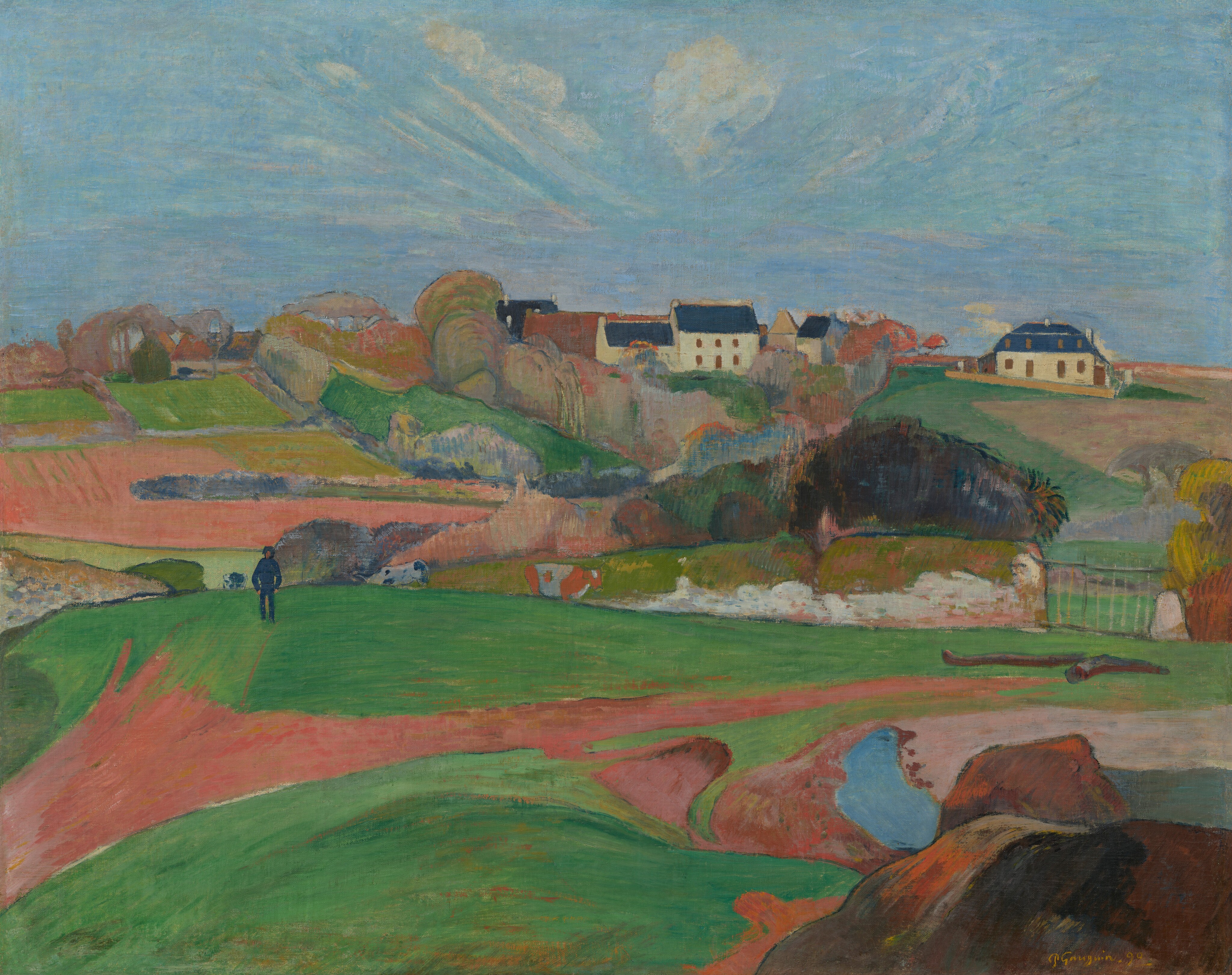 Landscape at Le Pouldu by Paul Gauguin