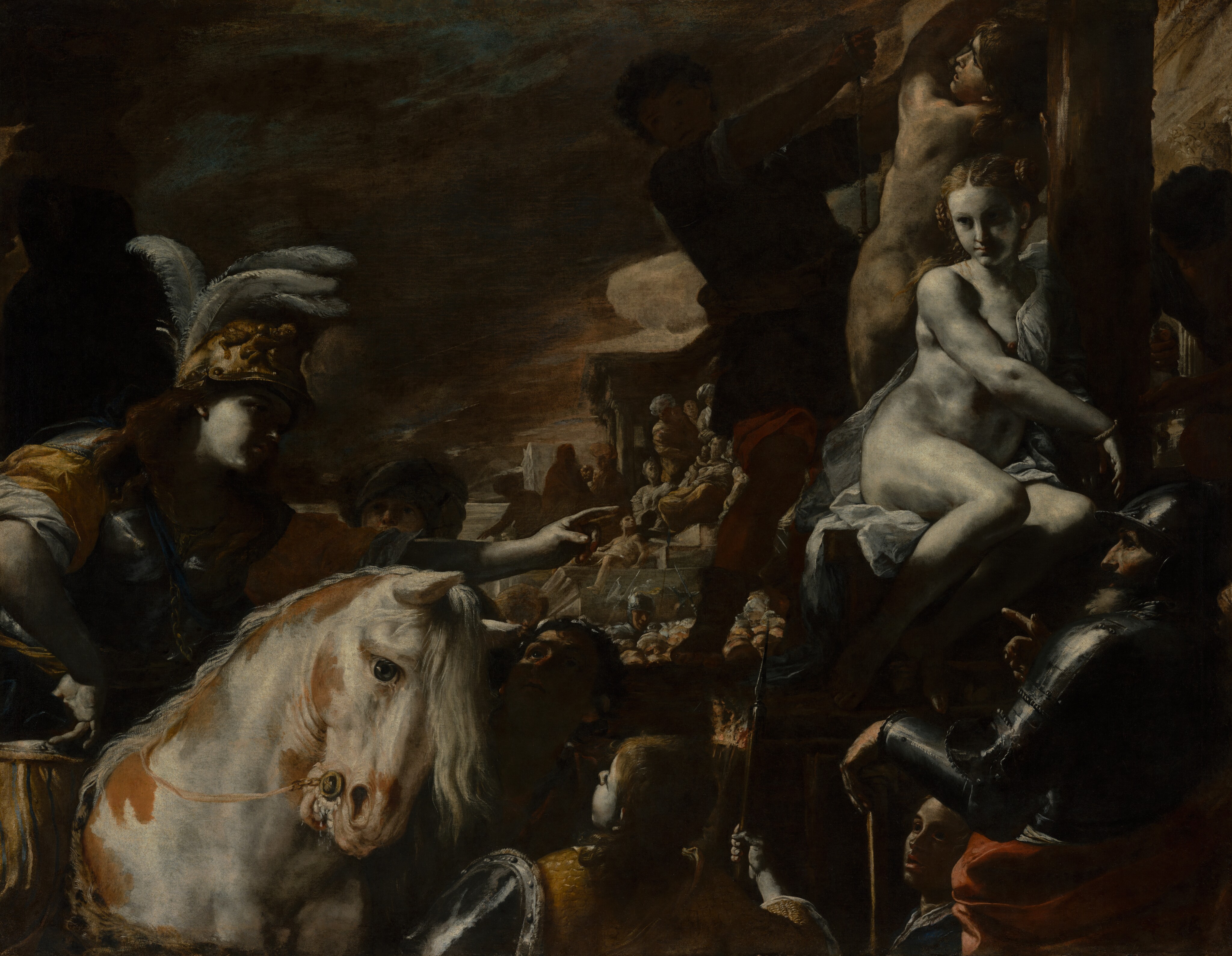 Clorinda Rescuing Sofronia and Olindo by Mattia Preti