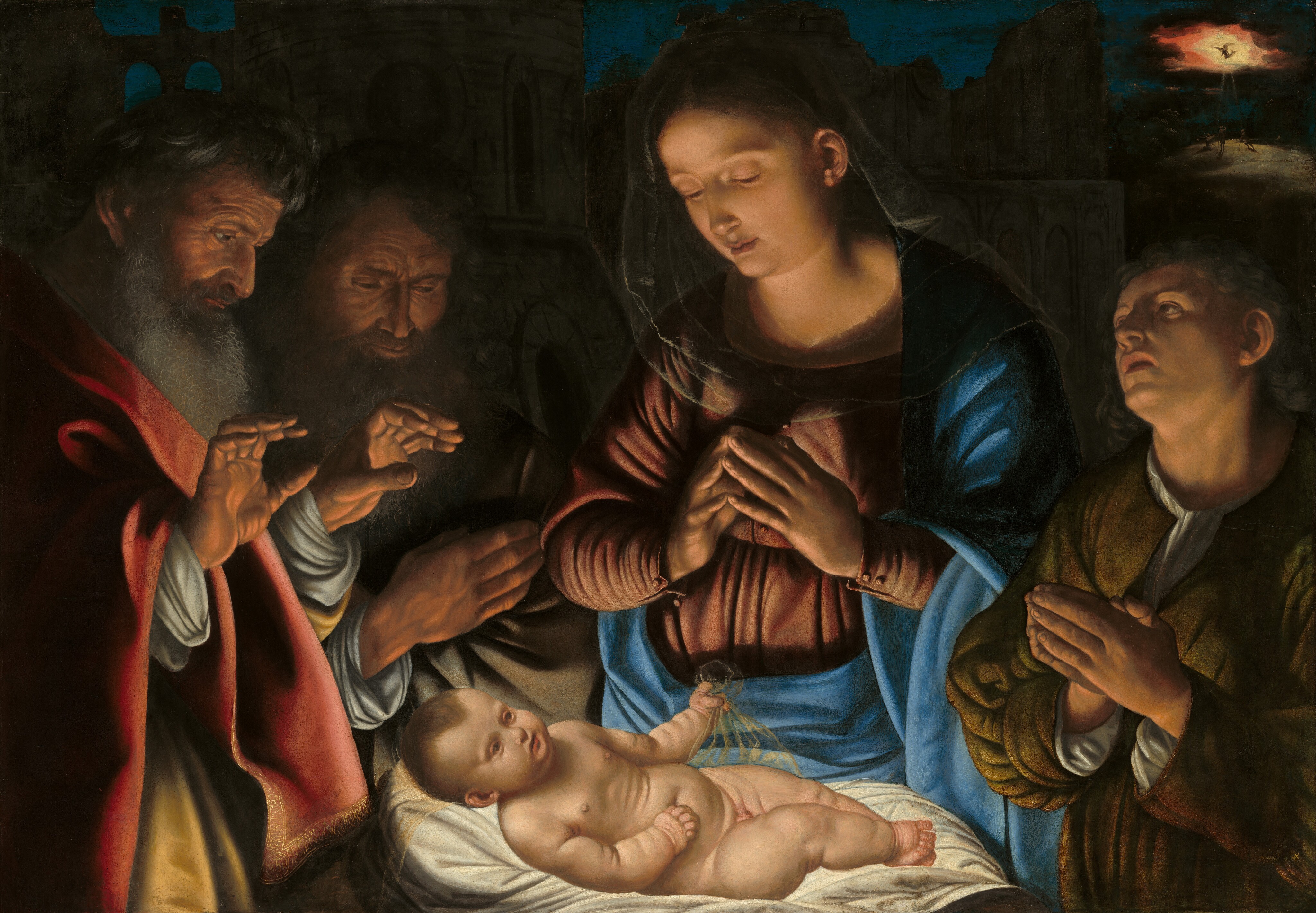 The Adoration of the Shepherds by Giovanni Girolamo Savoldo