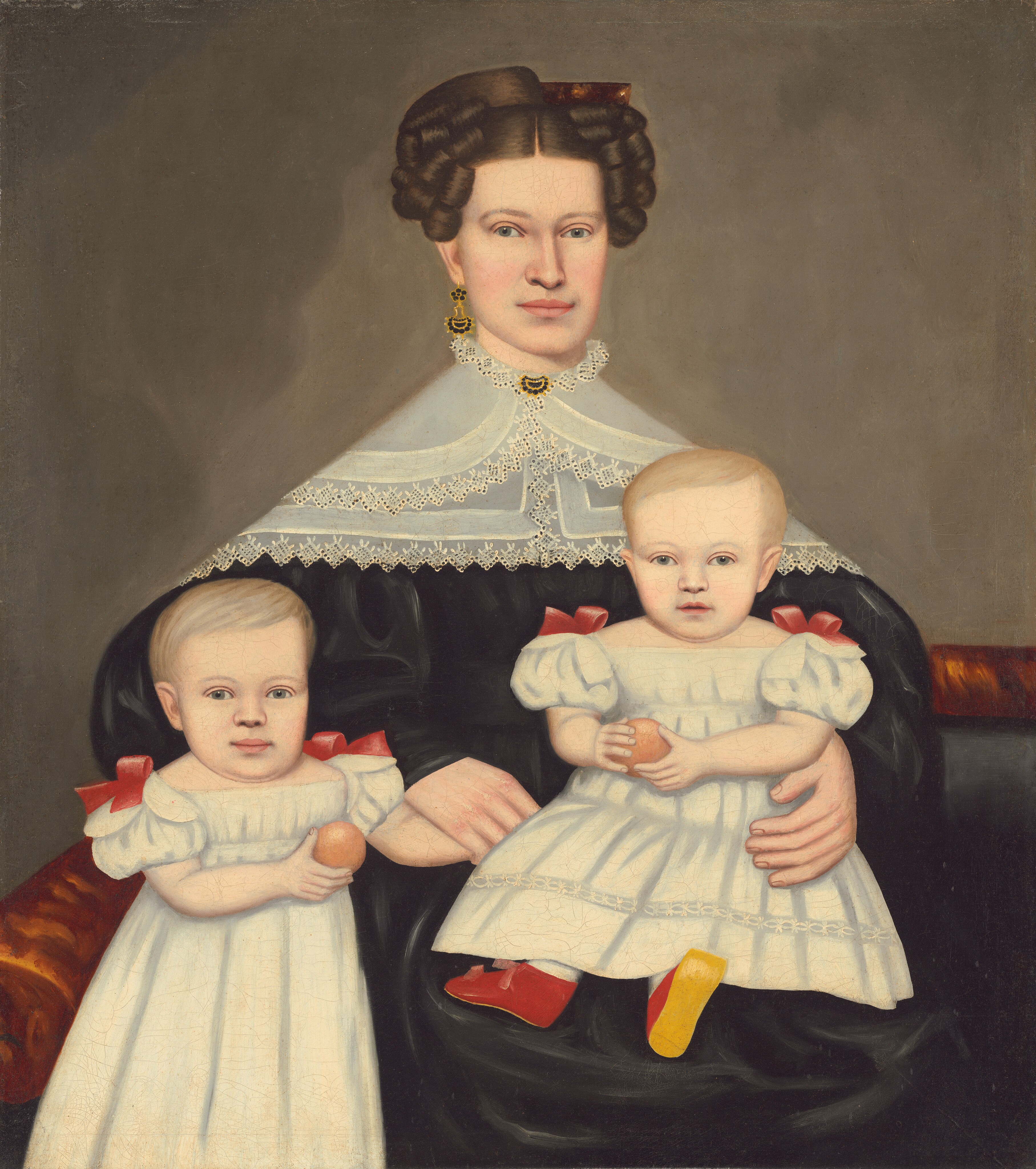 Mrs. Paul Smith Palmer and Her Twins by Erastus Salisbury Field