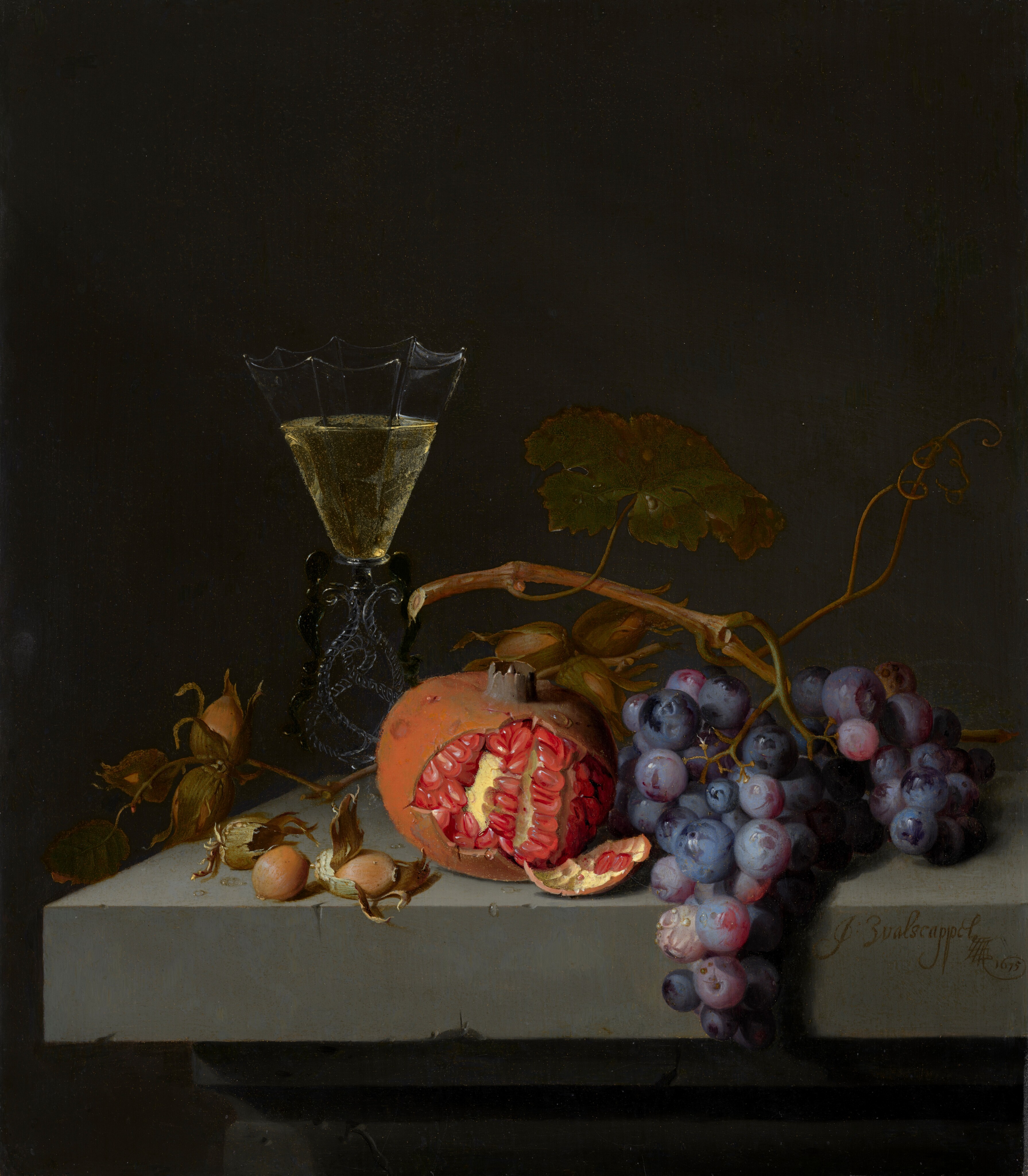 Still Life with Fruit by Jacob van Walscapelle