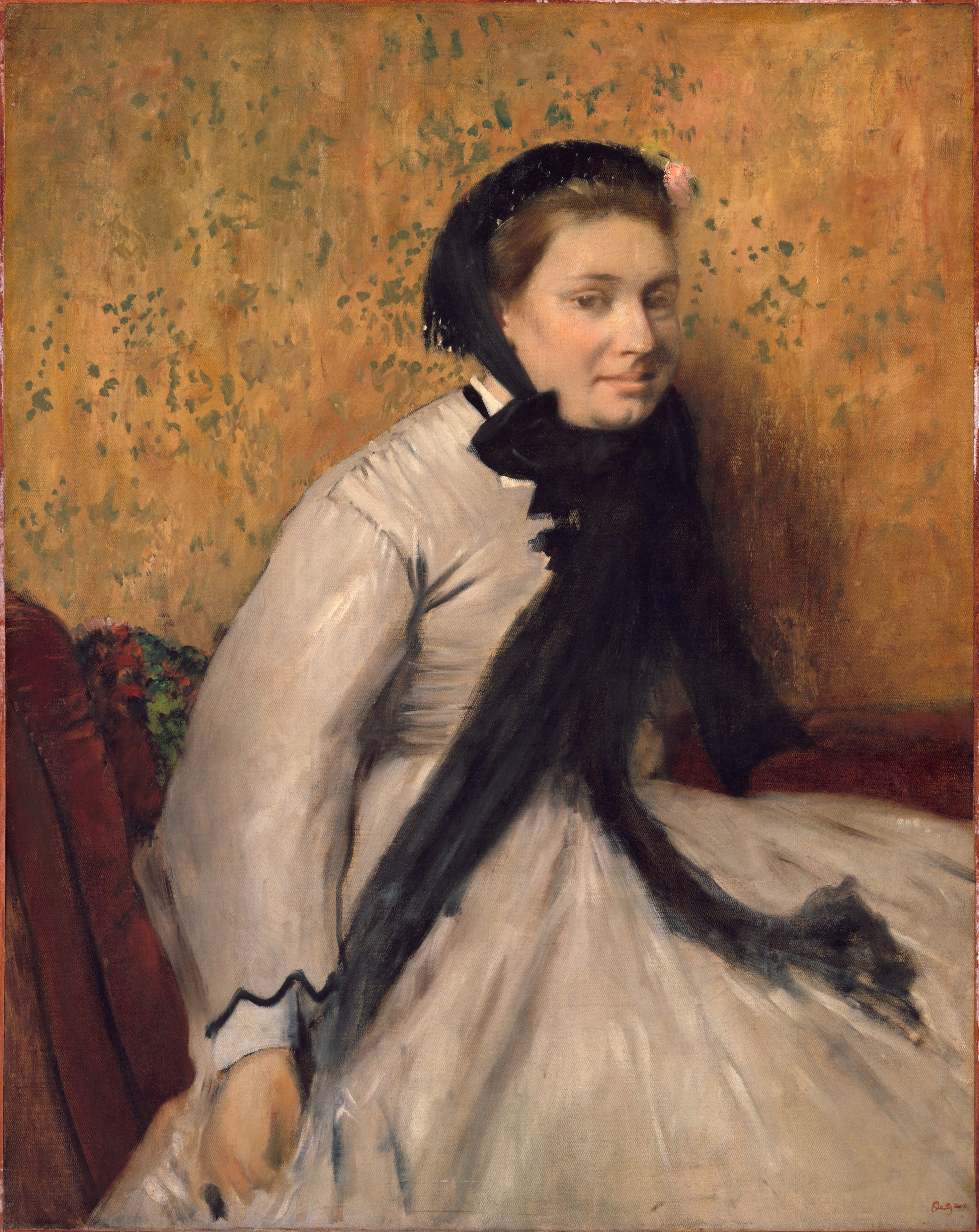 Portrait of a Woman in Gray by Edgar Degas