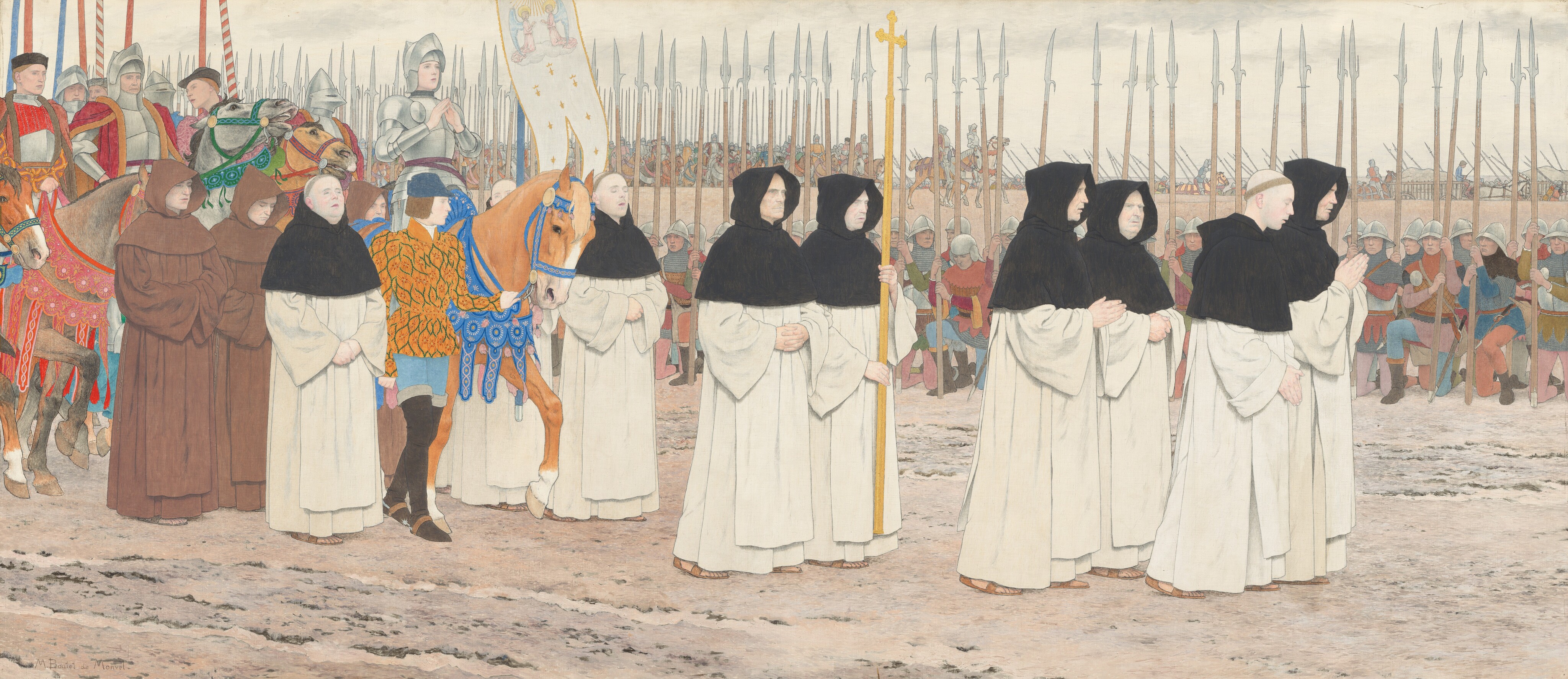 The Maid in Armor on Horseback by Louis Maurice Boutet de Monvel