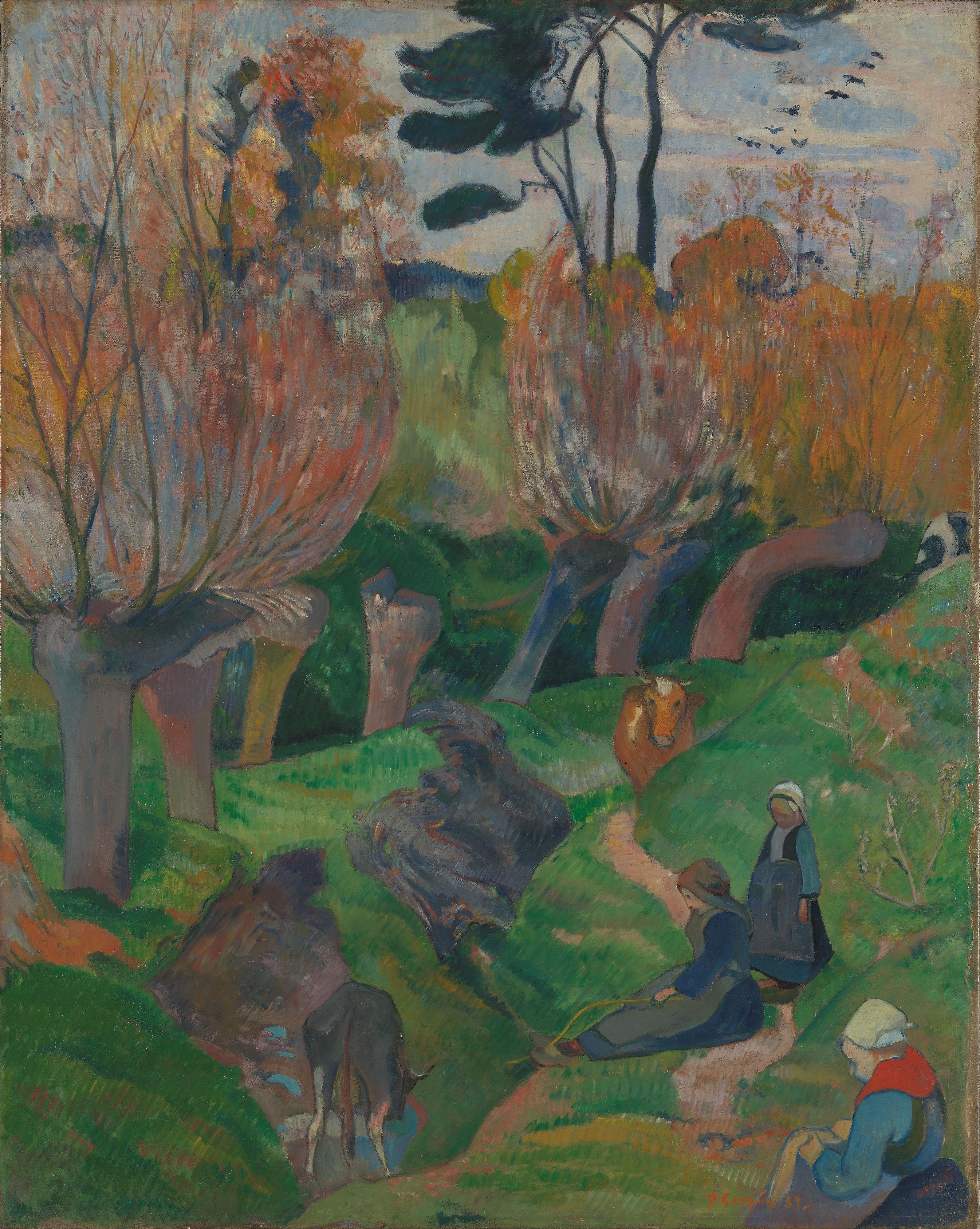 Landskap fra Bretagne by Paul Gauguin