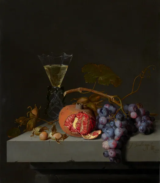 Still Life with Fruit by Jacob van Walscapelle