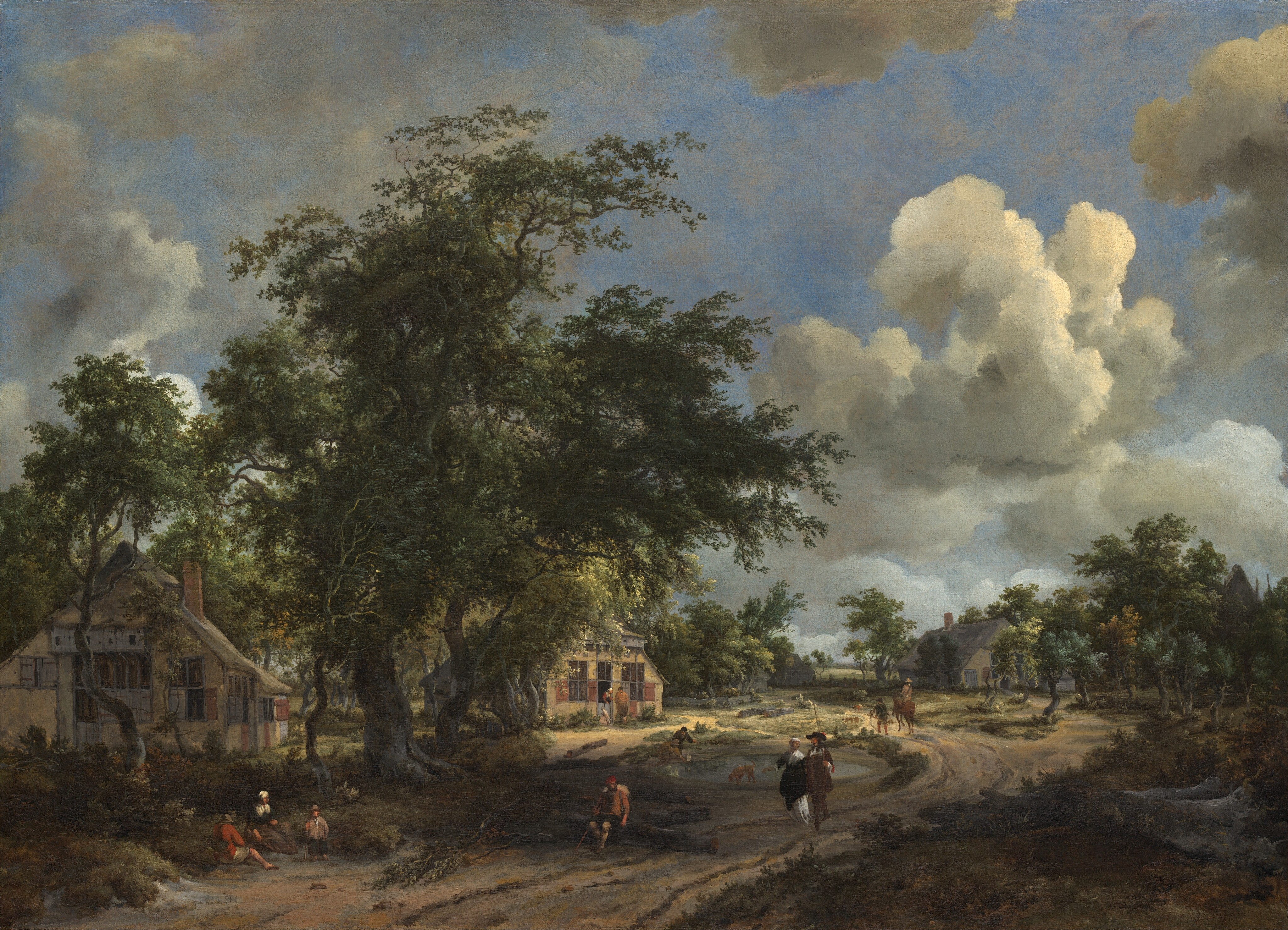 A View on a High Road by Meindert Hobbema