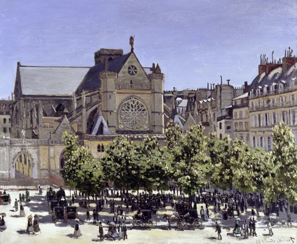 Saint Germain l'Auxerrois by Claude Monet