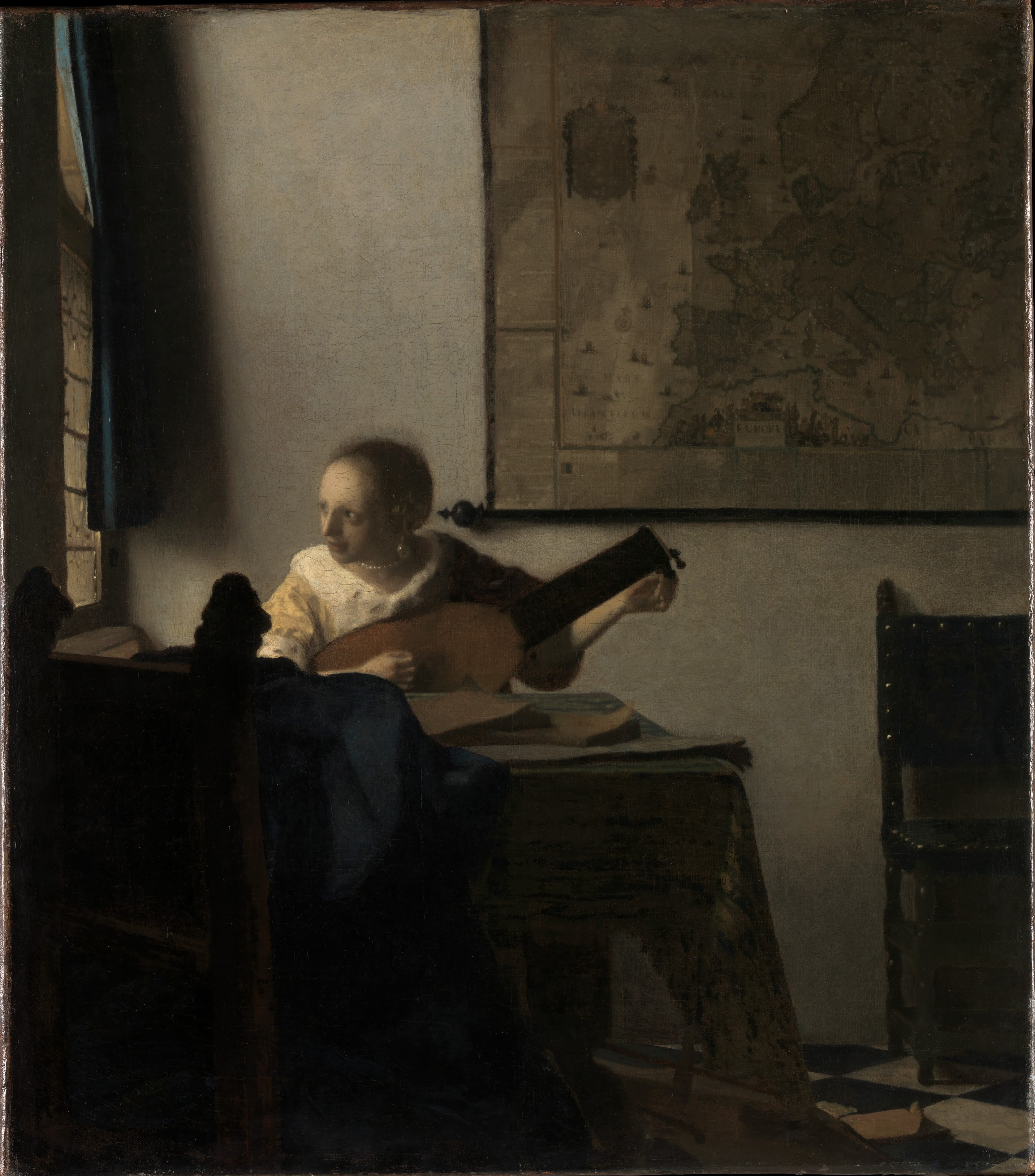 Young Woman with a Lute by Johannes Vermeer