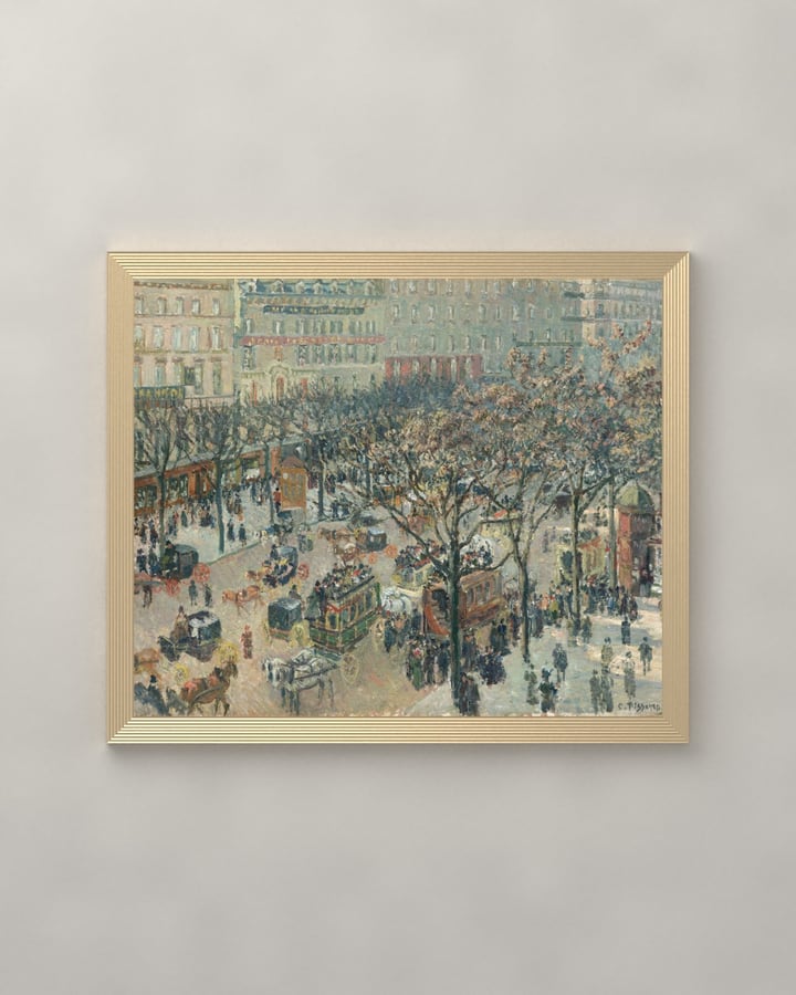 Boulevard des Italiens, Morning, Sunlight, Camille Pissarro