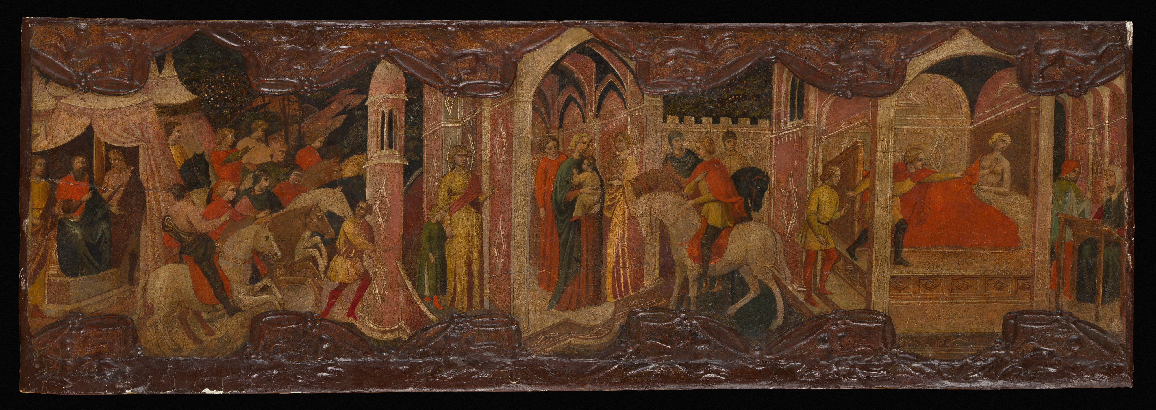 Scenes from a Legend; Coats of Arms by Master of Charles of Durazzo