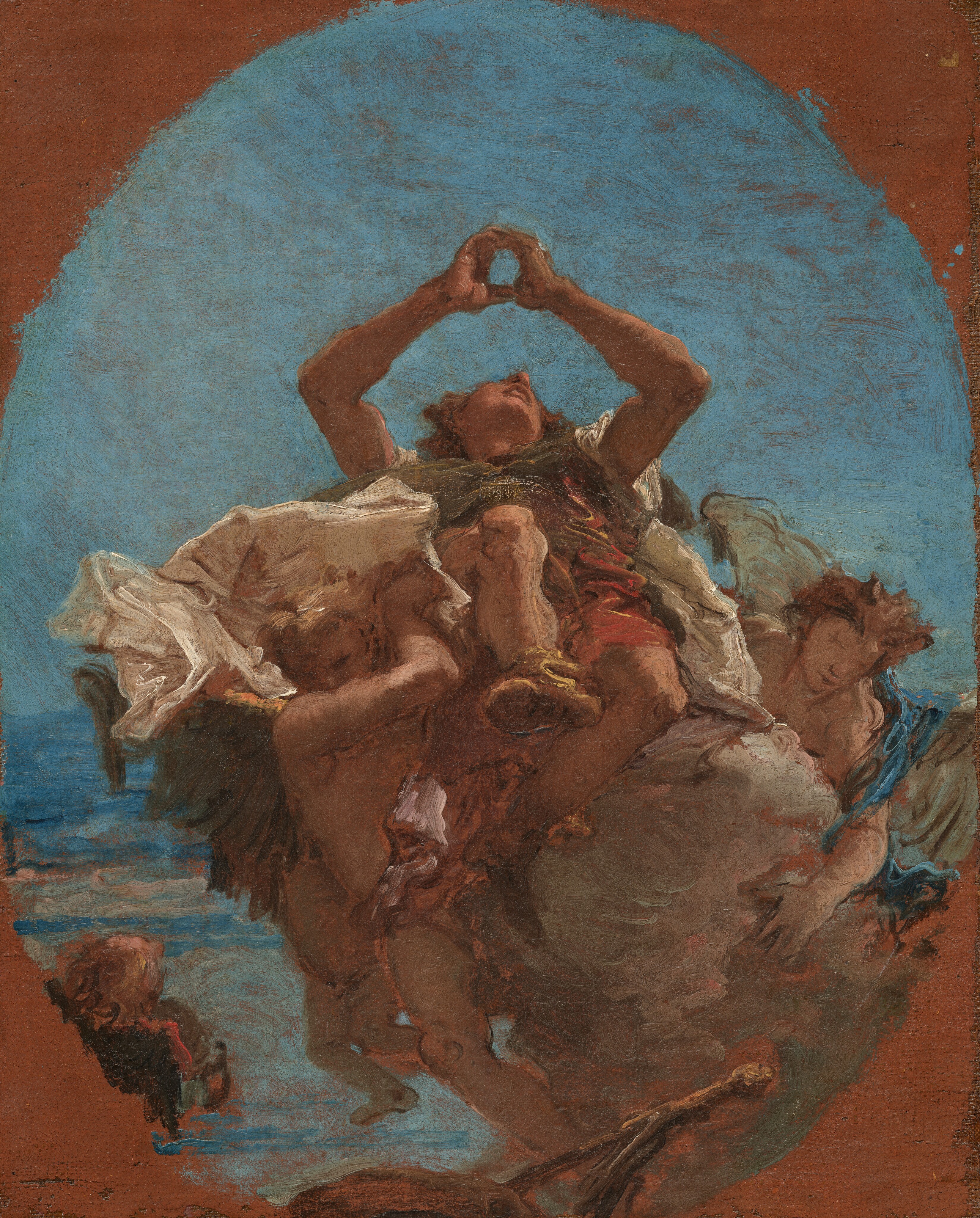 Saint Roch Carried to Heaven by Angels by Giovanni Battista Tiepolo
