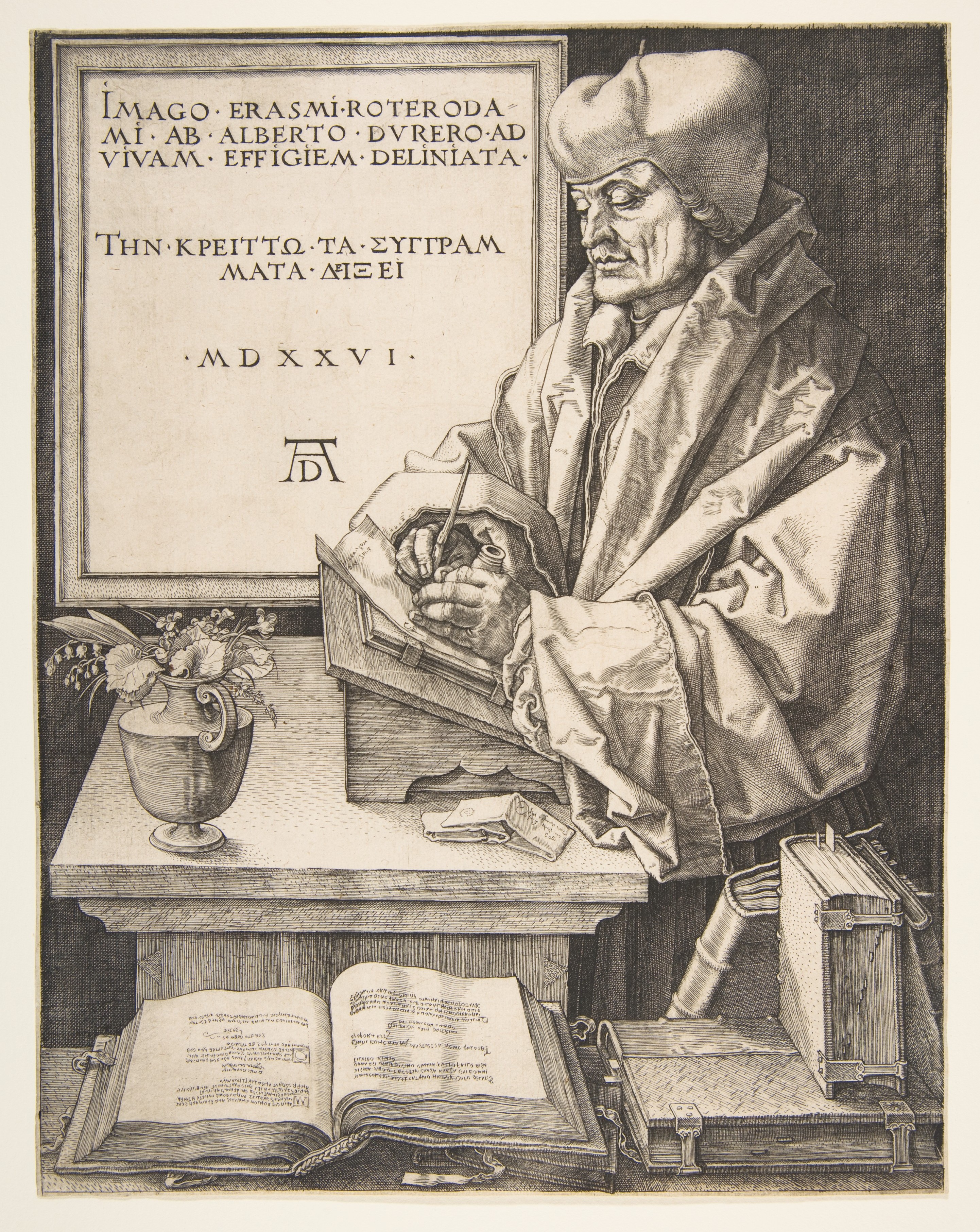 Erasmus of Rotterdam by Albrecht Dürer