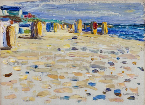 Holland – Strandkörbe by Wassily Kandinsky
