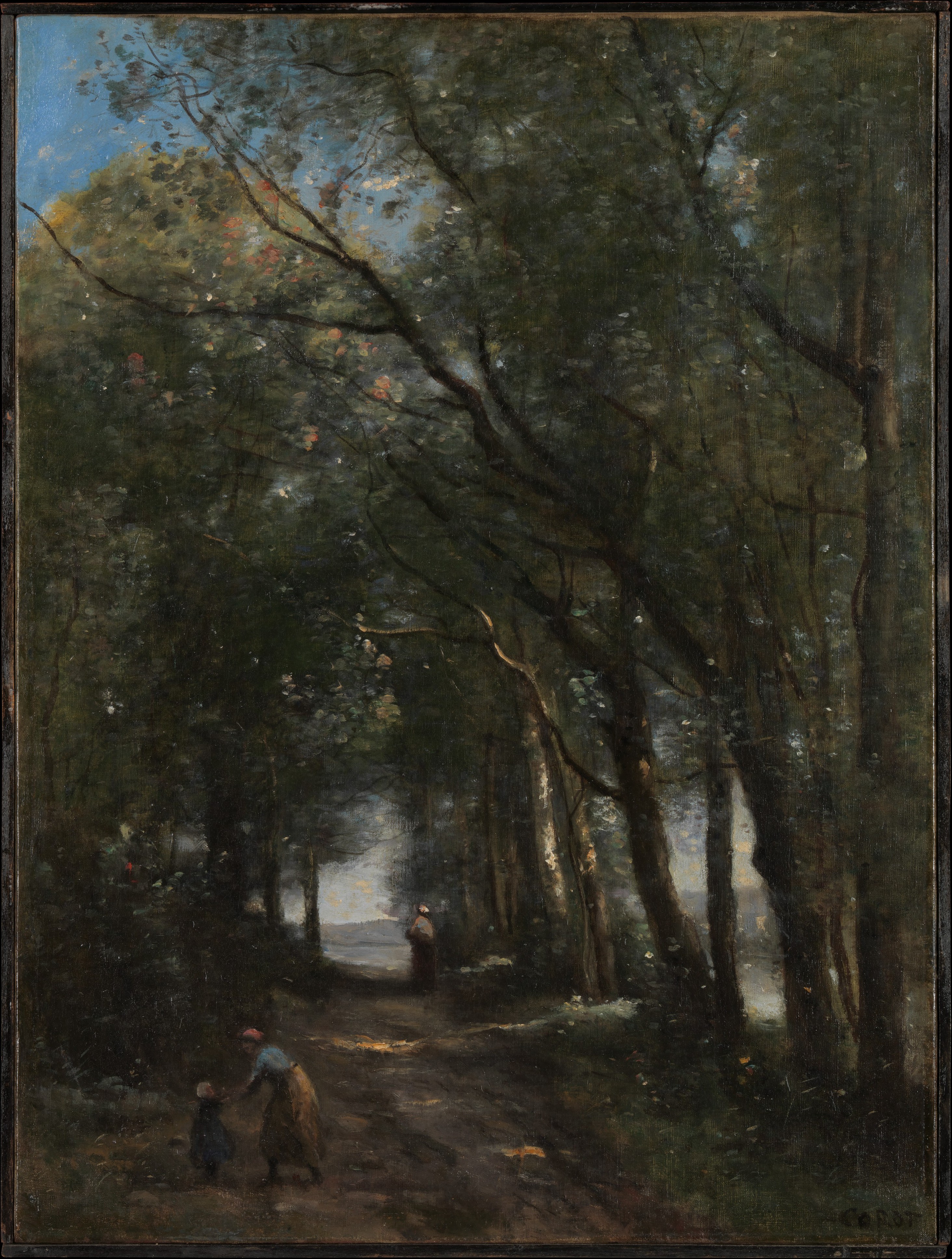 A Lane through the Trees by Camille Corot