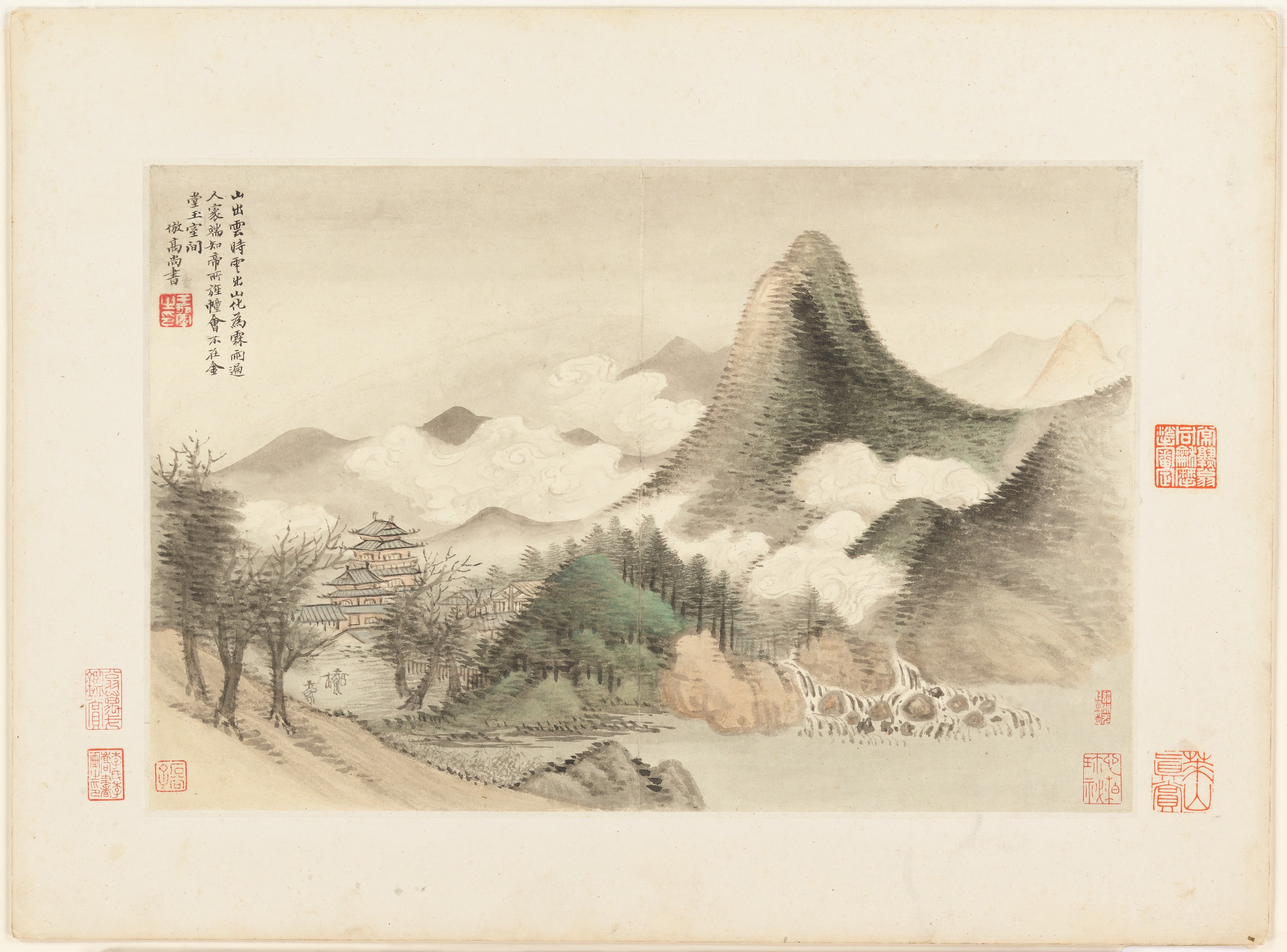 Landscapes after old masters — selected leaf 7 by Wang Hui