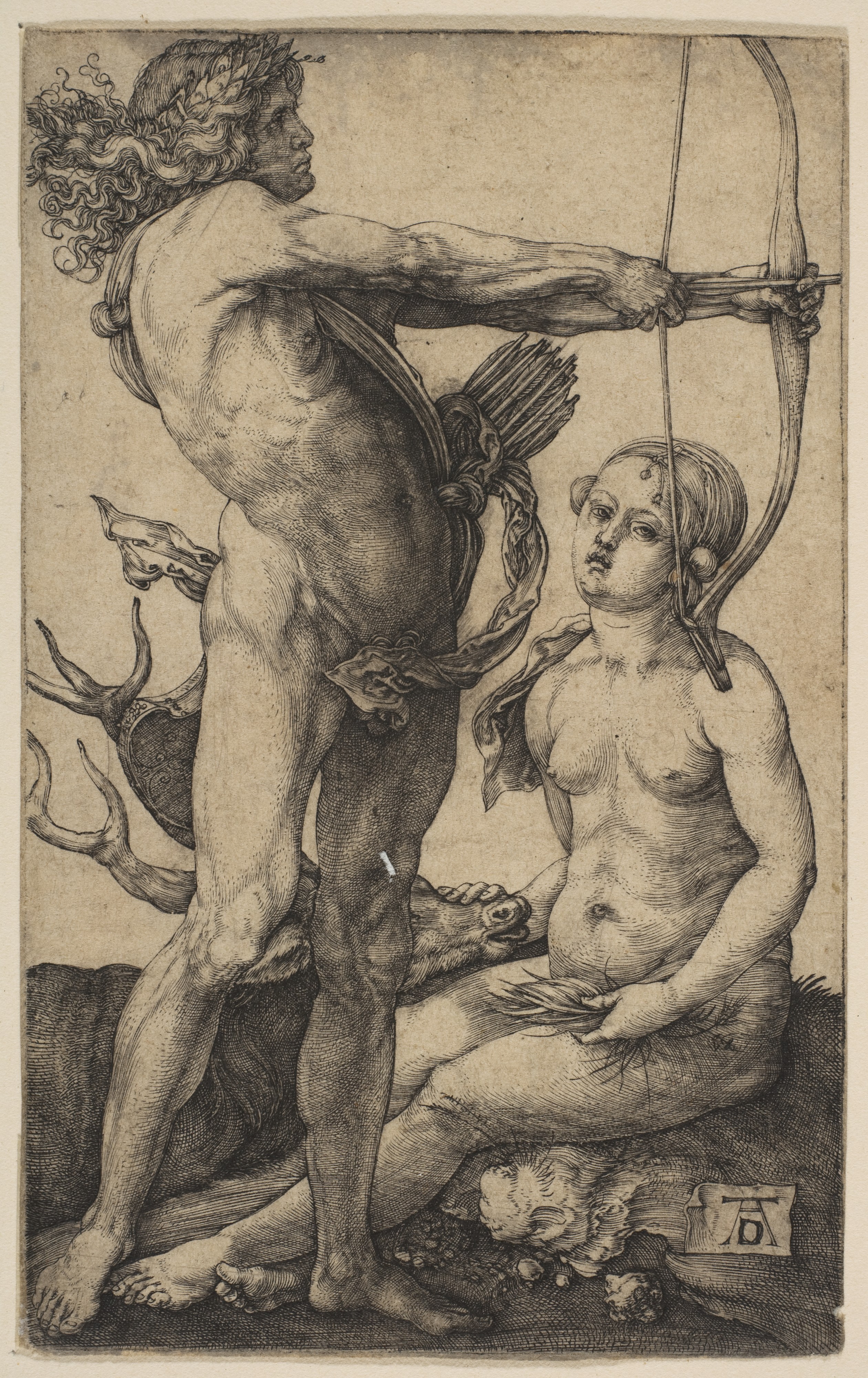 Apollo and Diana by Albrecht Dürer