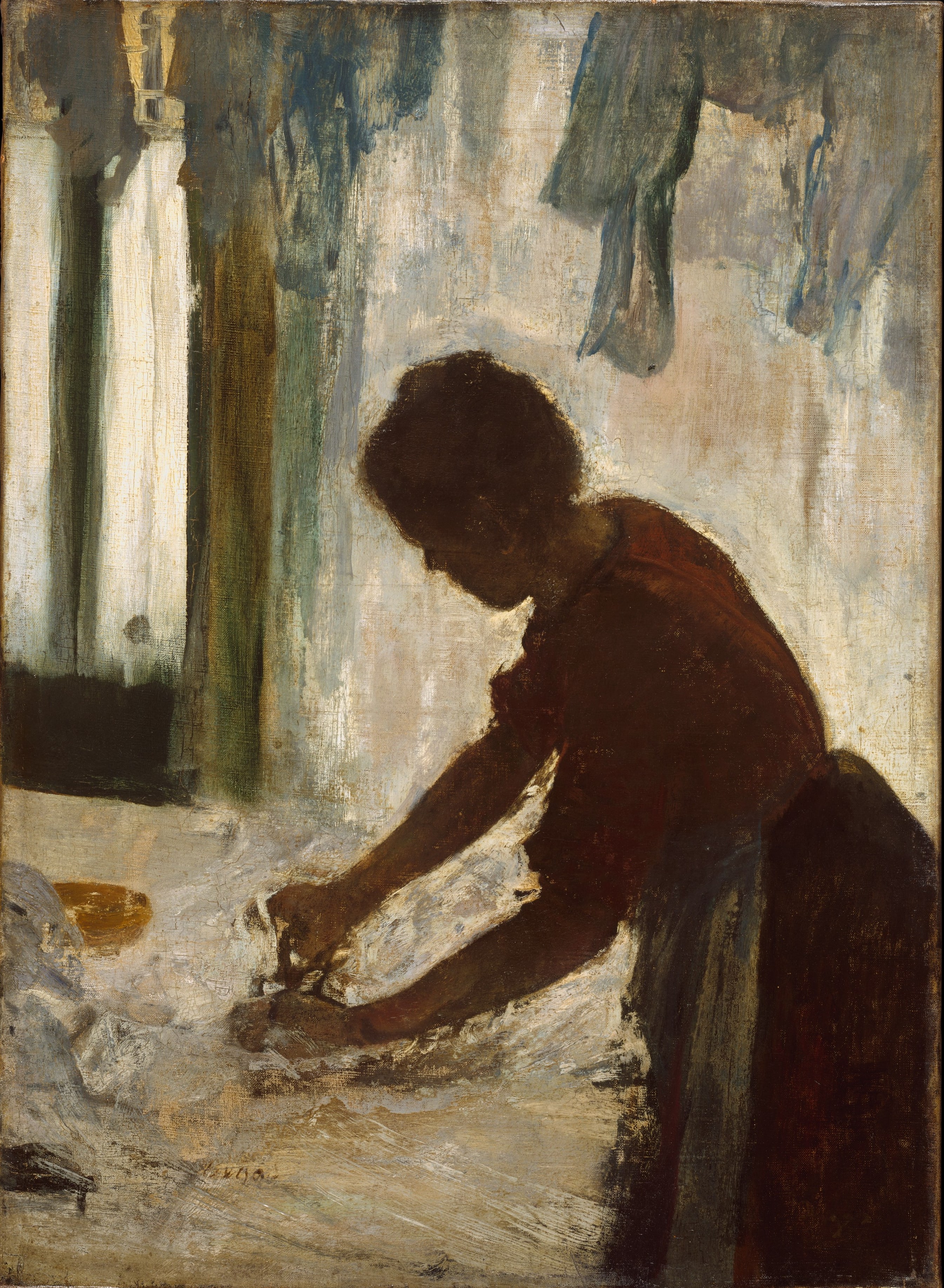 A Woman Ironing by Edgar Degas