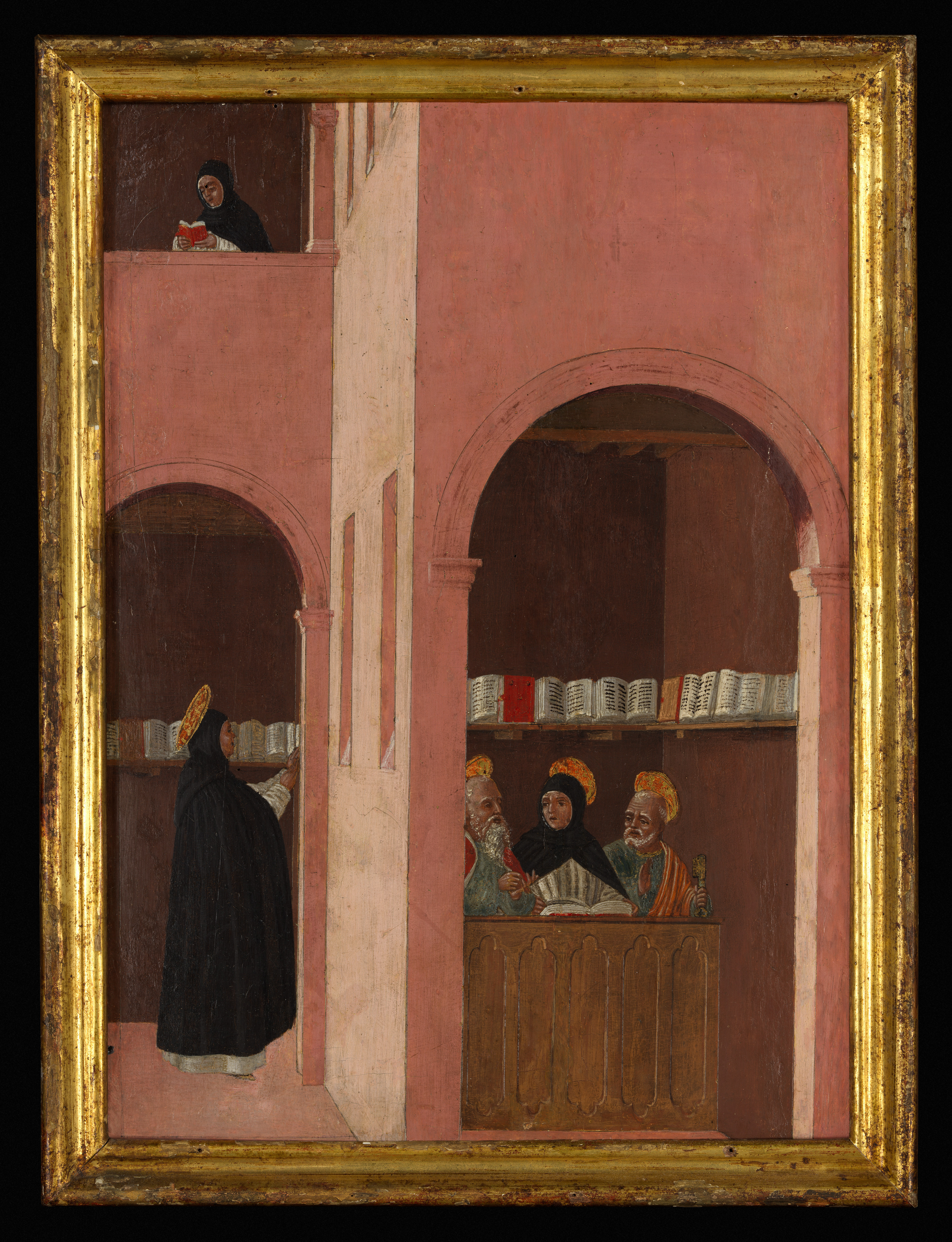 Saint Thomas Aquinas Aided by Saints Peter and Paul by Bartolomeo degli Erri