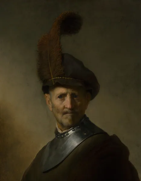 An Old Man in Military Costume by Rembrandt van Rijn