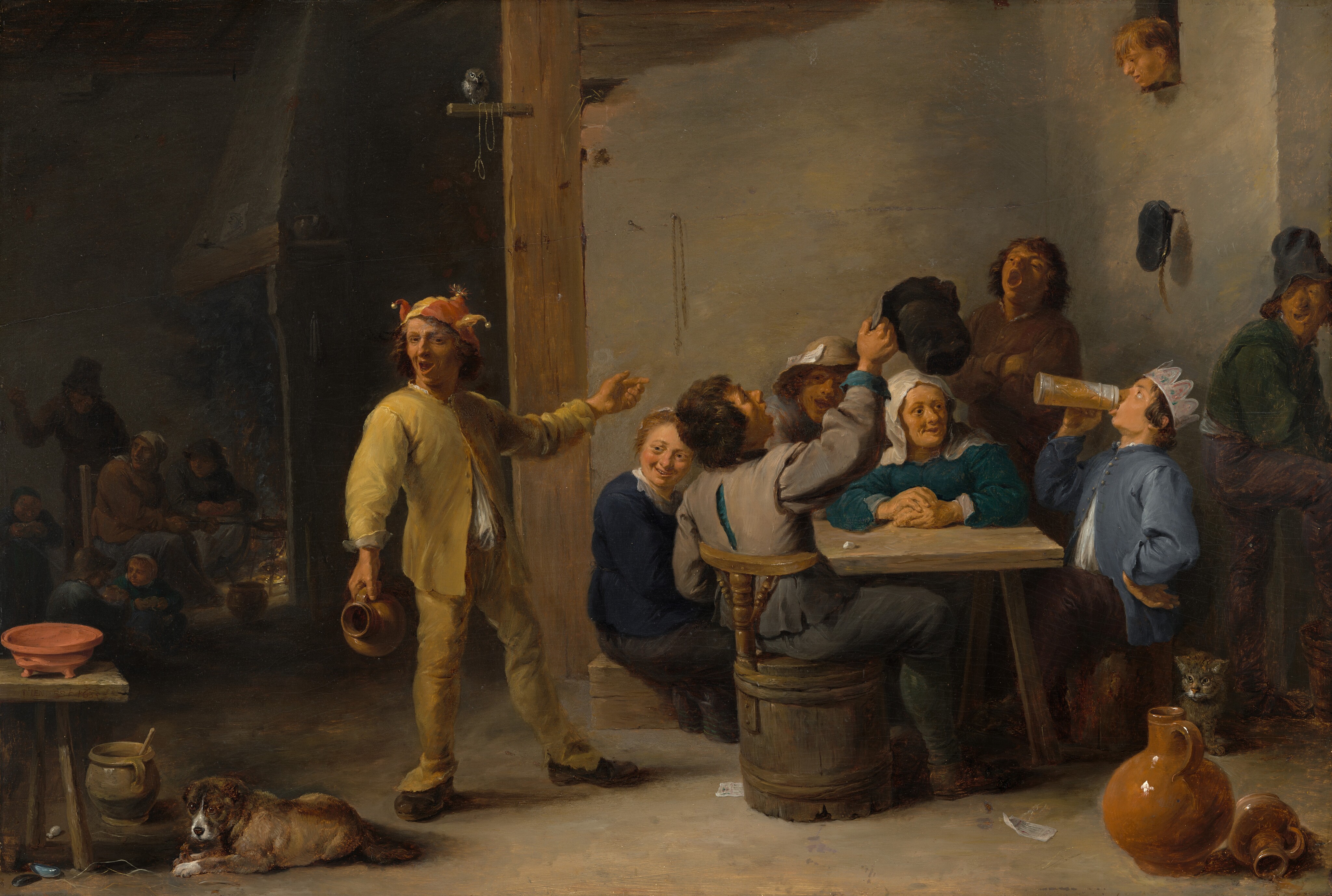 Peasants Celebrating Twelfth Night by David Teniers the Younger
