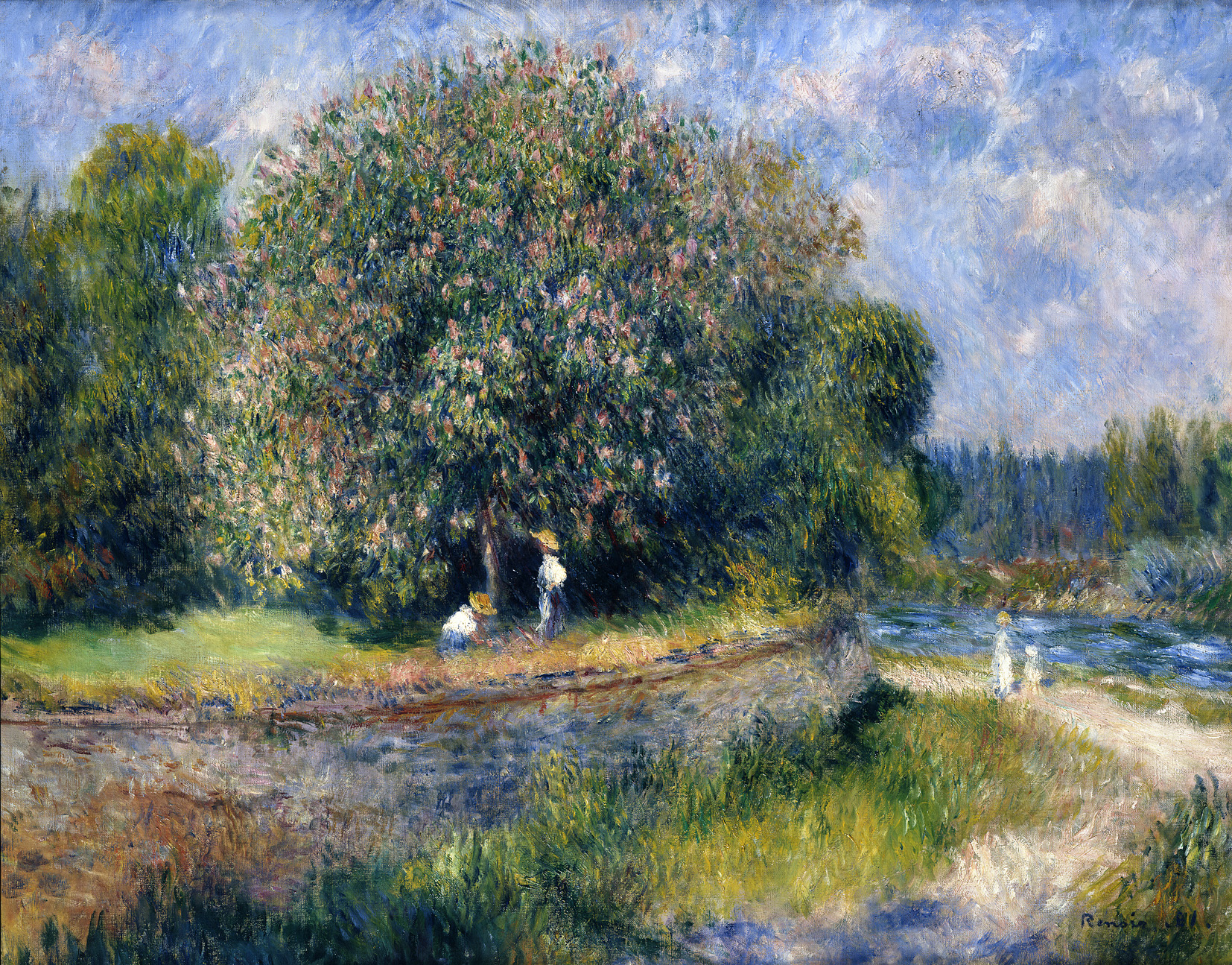 Blühender Kastanienbaum by Auguste Renoir