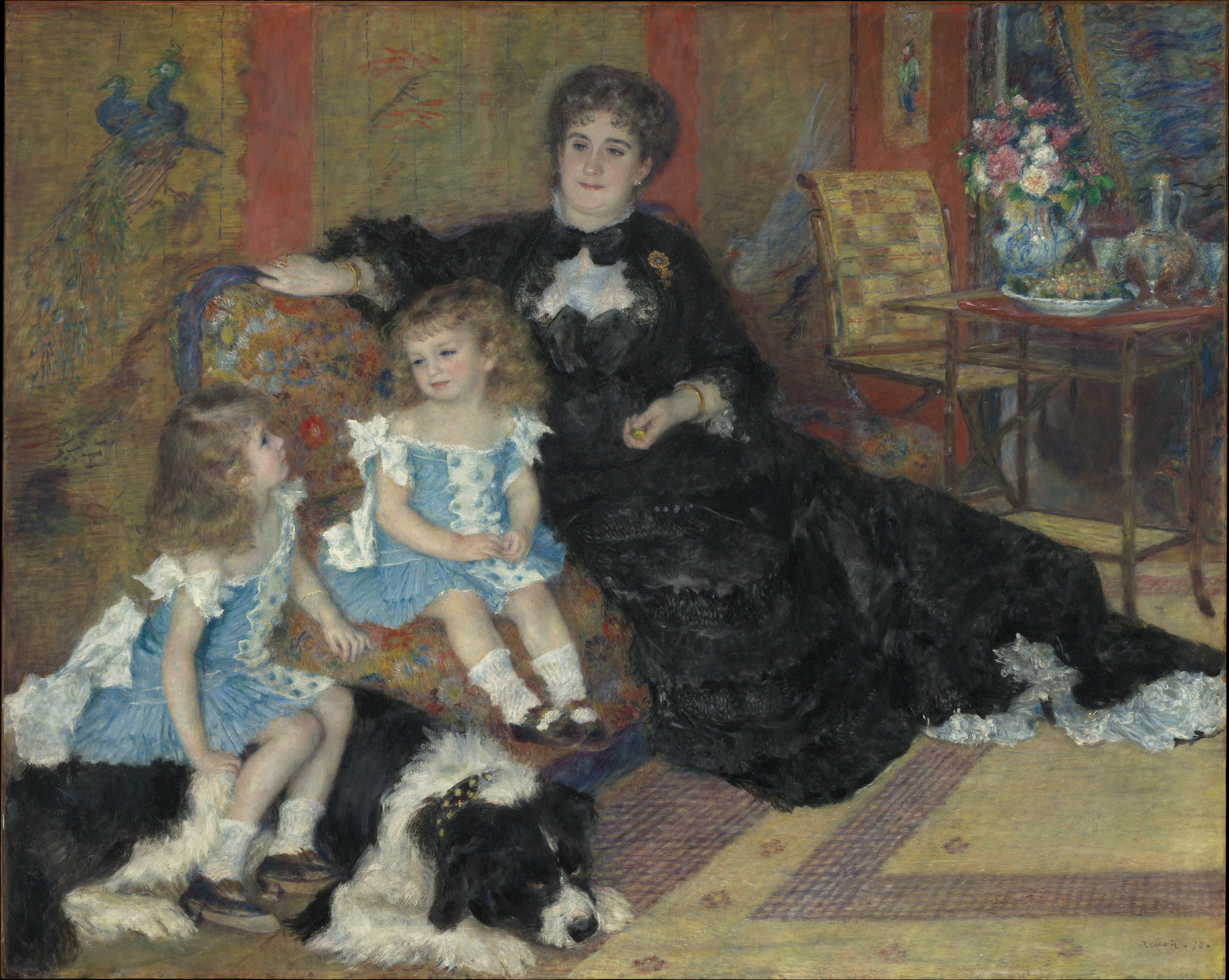 Madame Georges Charpentier (Marguerite-Louise Lemonnier, 1848–1904) and Her Children, Georgette-Berthe (1872–1945) and Paul-Emile-Charles (1875–1895) by Auguste Renoir