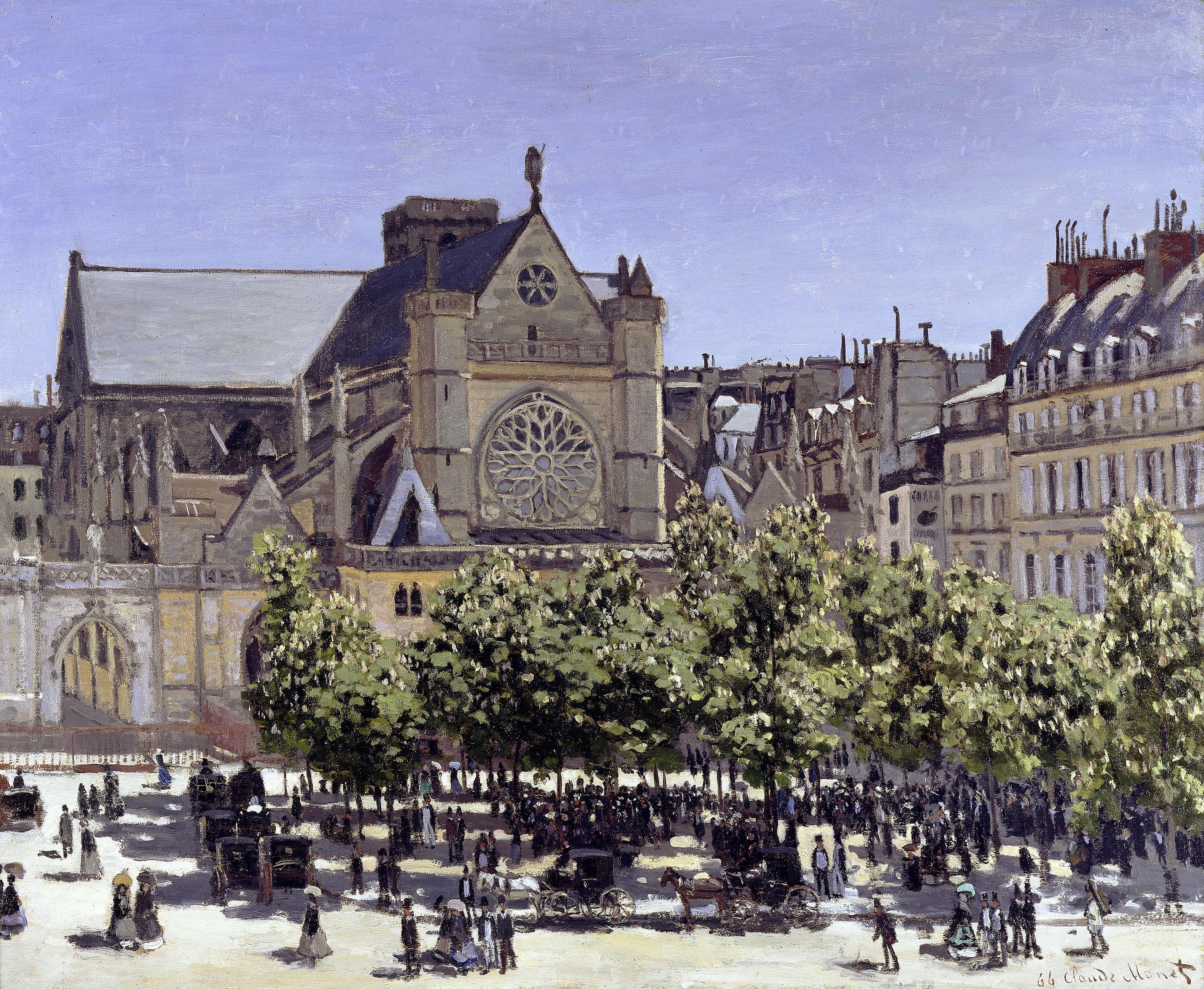 Saint Germain l'Auxerrois by Claude Monet
